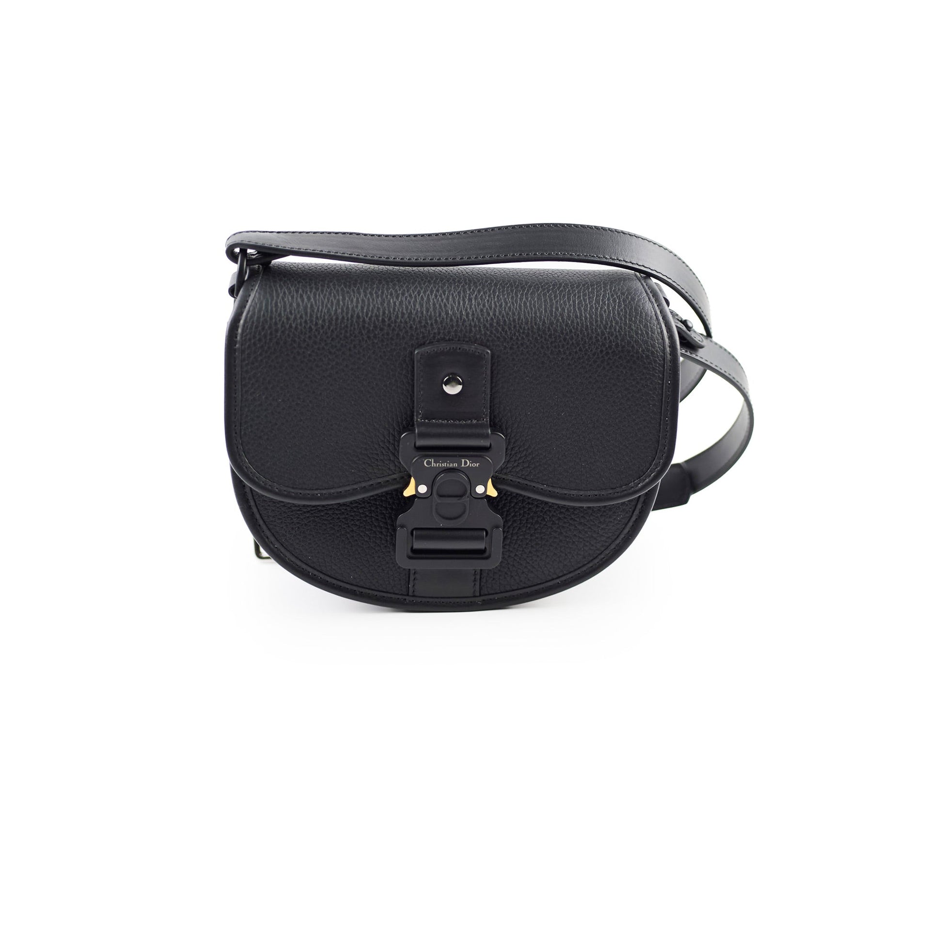 Dior Christian Men Gallop Messenger Bag Black Flap Crossbody Bag