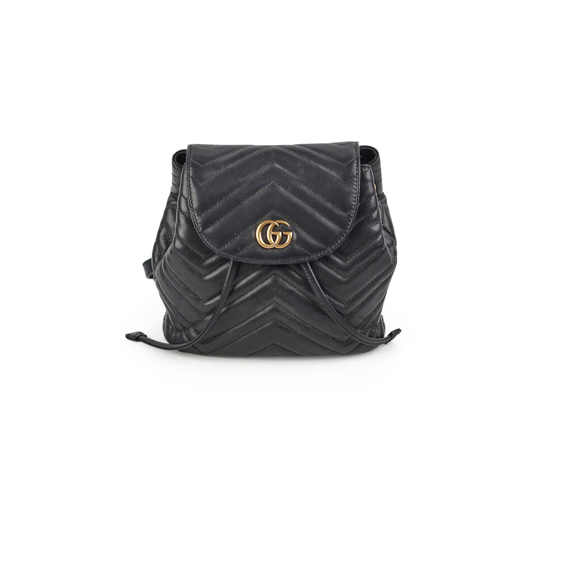 Gucci Marmont Backpack Leather Black