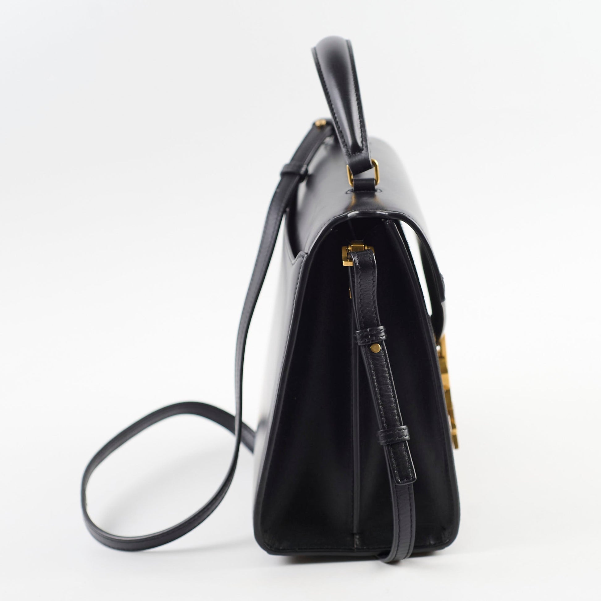 YSL Saint Laurent Cassandra Bag Black Medium Shoulder Bag