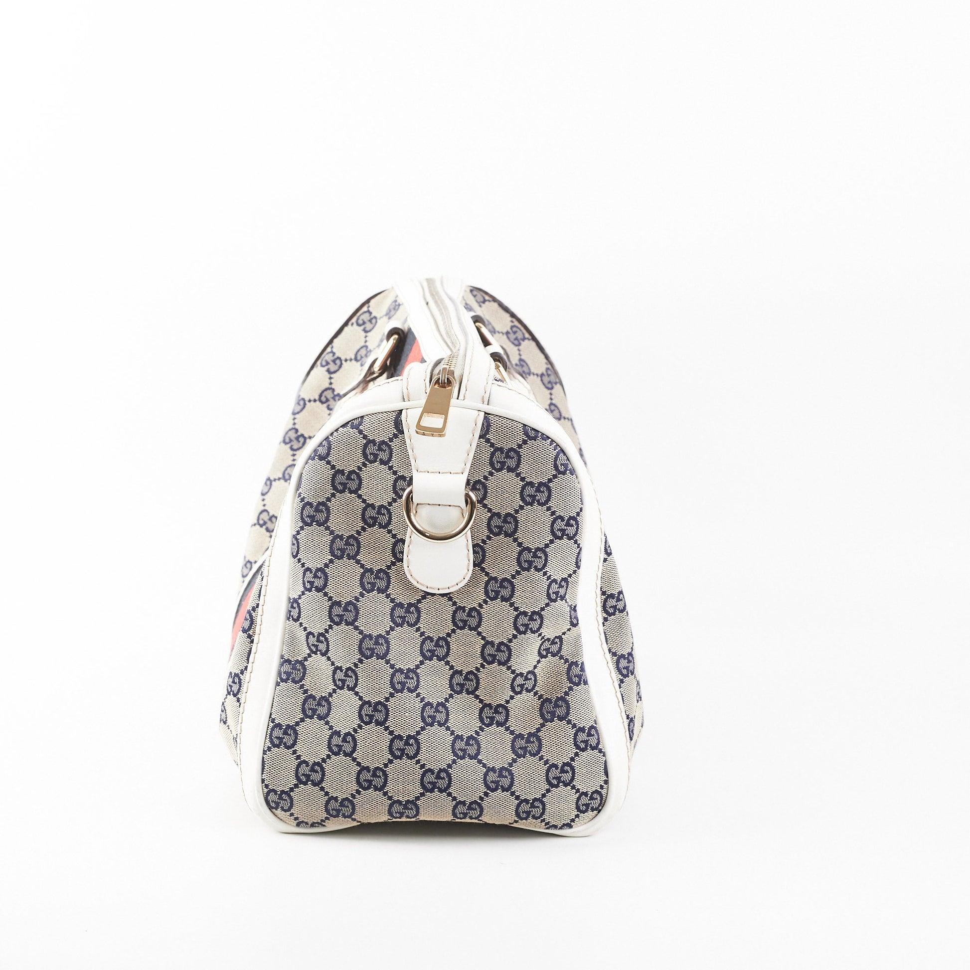 Gucci Boston Bag Black Red Tote Bag