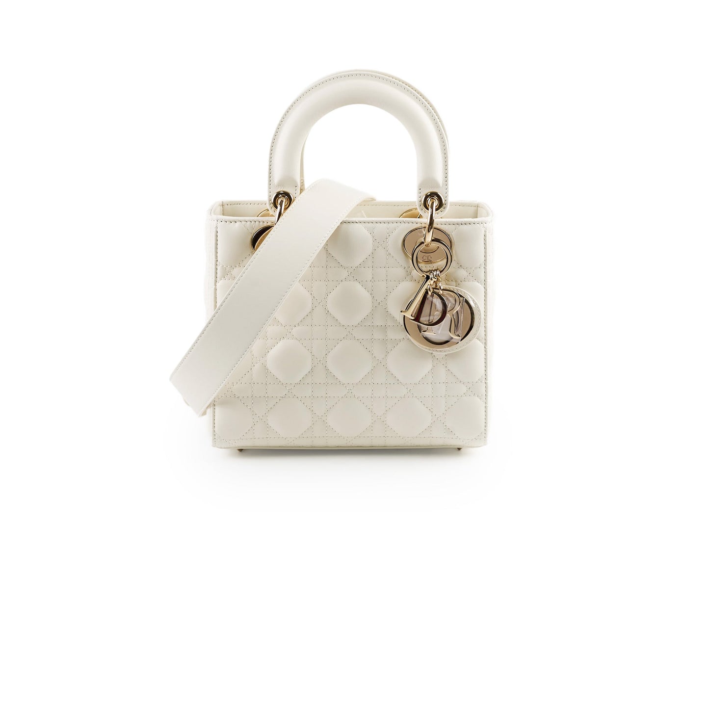 Dior Christian Abc Lady Crossbody Bag White