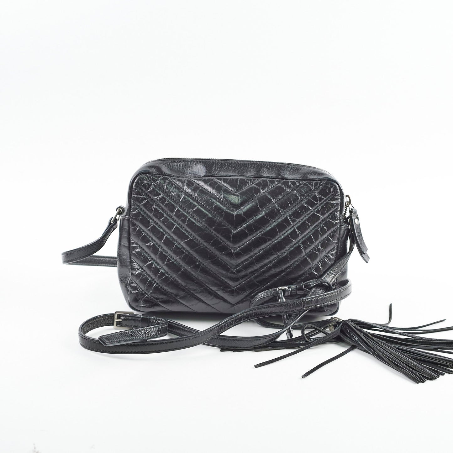 YSL Saint Laurent Lou Camera Bag Black Crossbody Bag 2