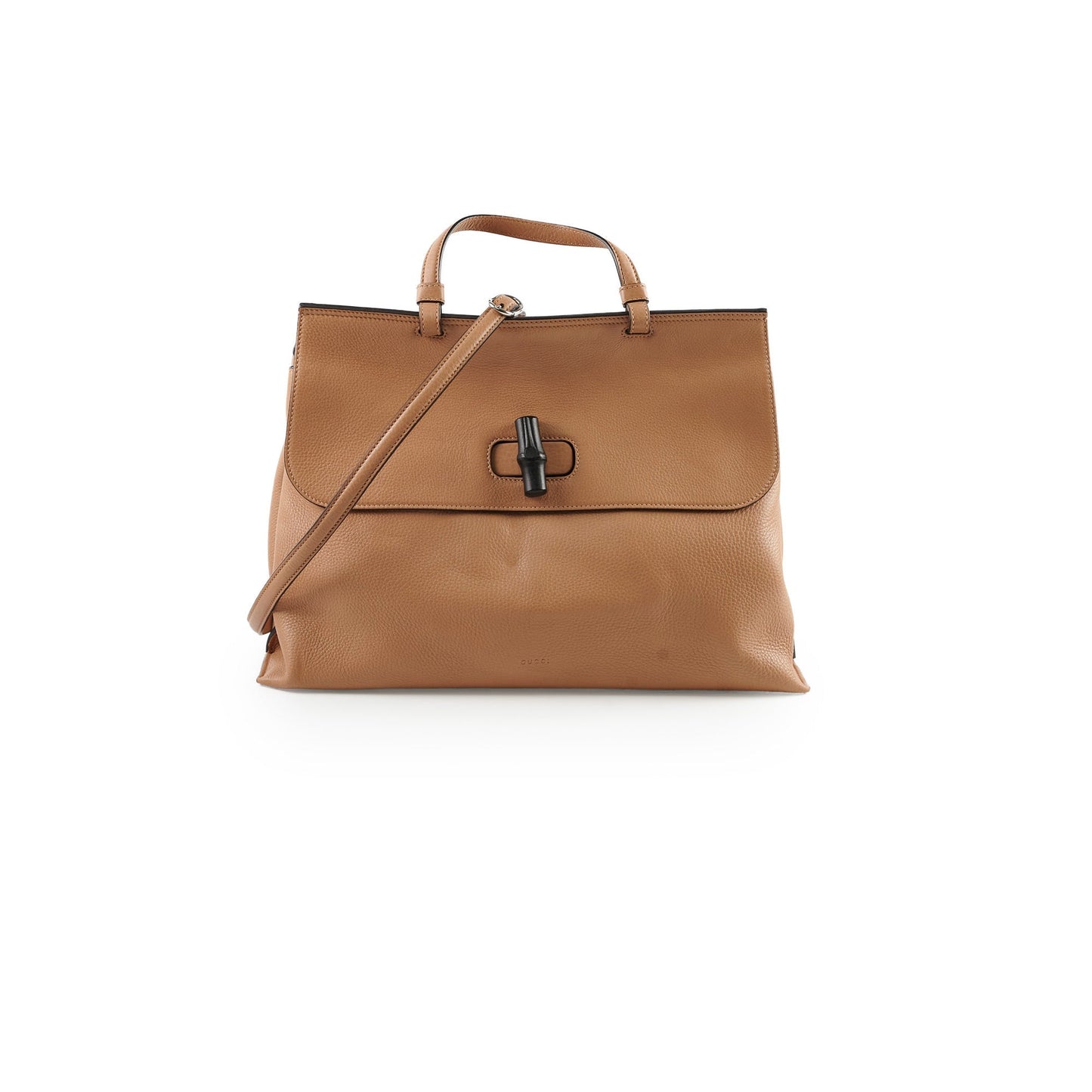 Gucci Bamboo Bag Leather Beige Shoulder Bag