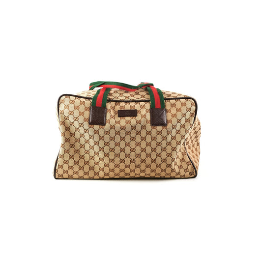 Gucci Duffle Bag Canvas Monogram Travel Bag