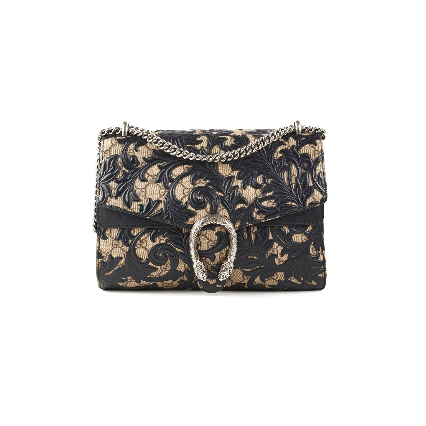 Gucci Dionysus Arabesque Coated Shoulder Bag Canvas Medium
