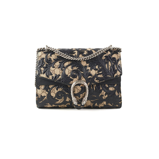 Gucci Dionysus Arabesque Coated Shoulder Bag Canvas Medium