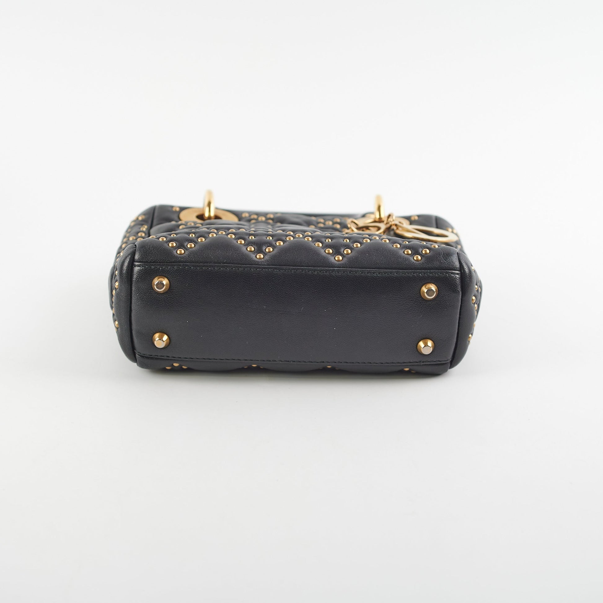 Dior Lady Studded Crossbody Bag Black Mini