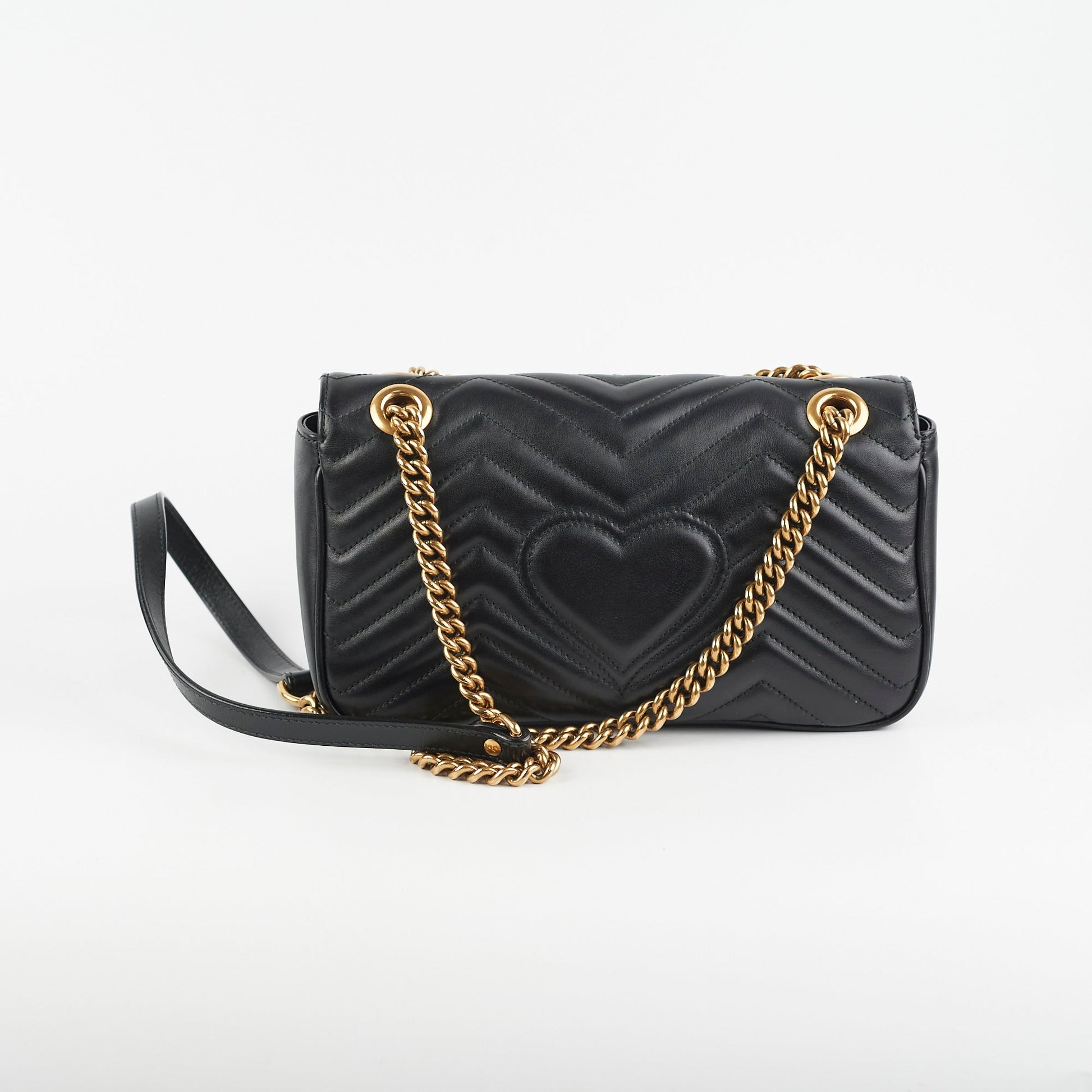 Gucci Marmont Shoulder Bag Black Small Crossbody Bag Shoulder Bag