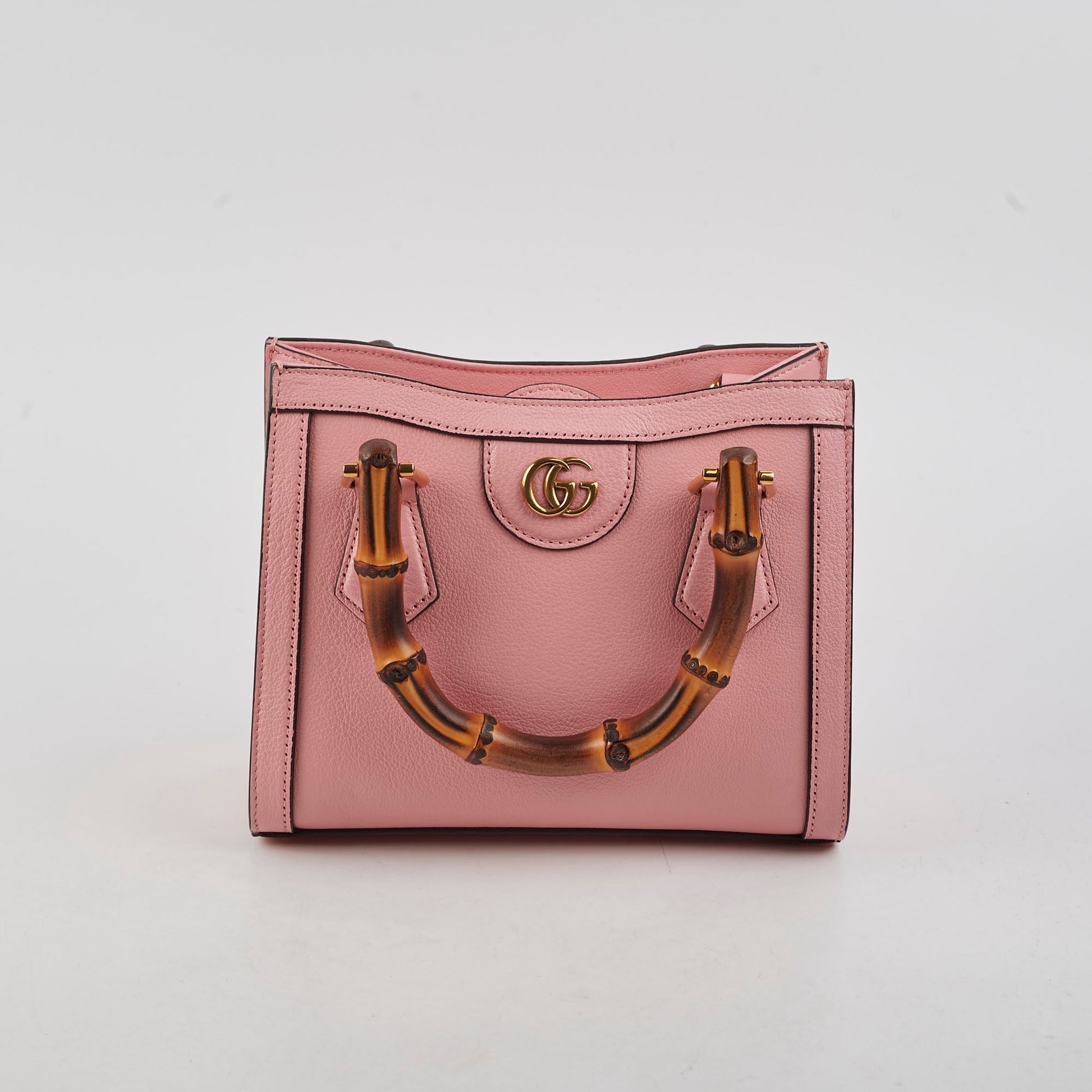 Gucci Diana Bamboo Shoulder Bag Pink Small