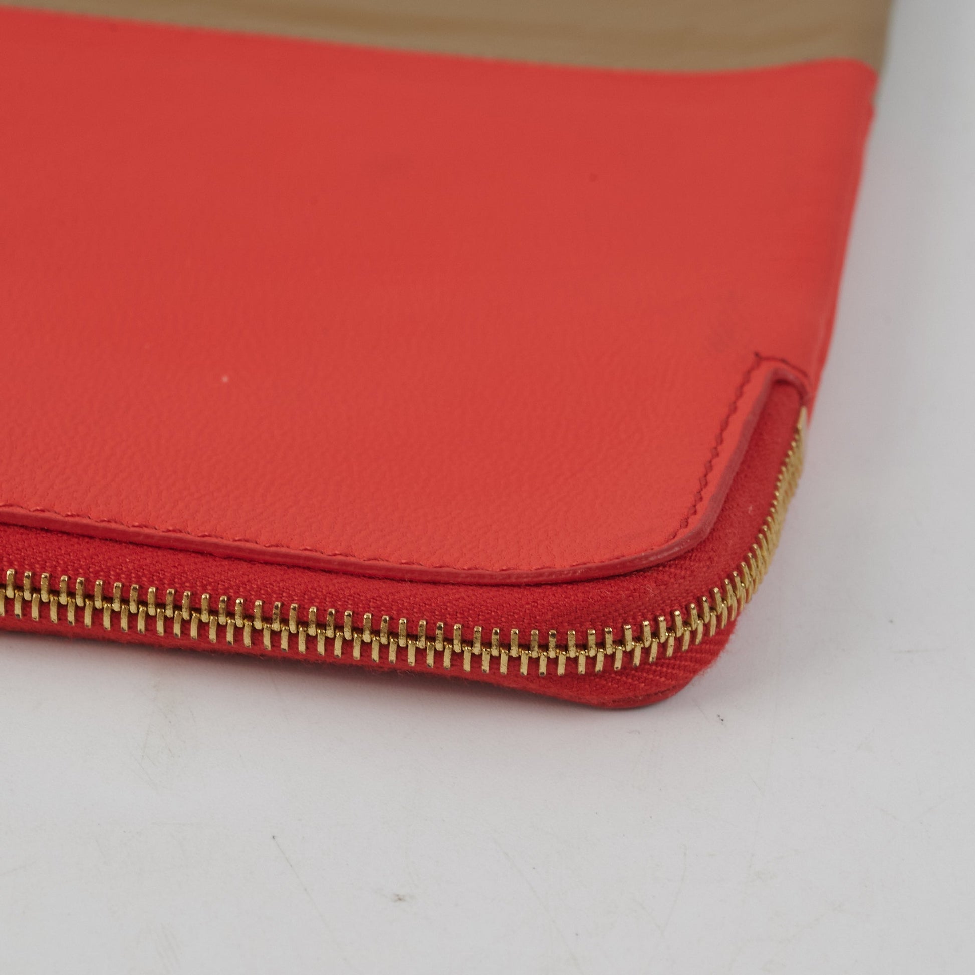 Luxury Pouch Taupe Handbag Red Travel Bag