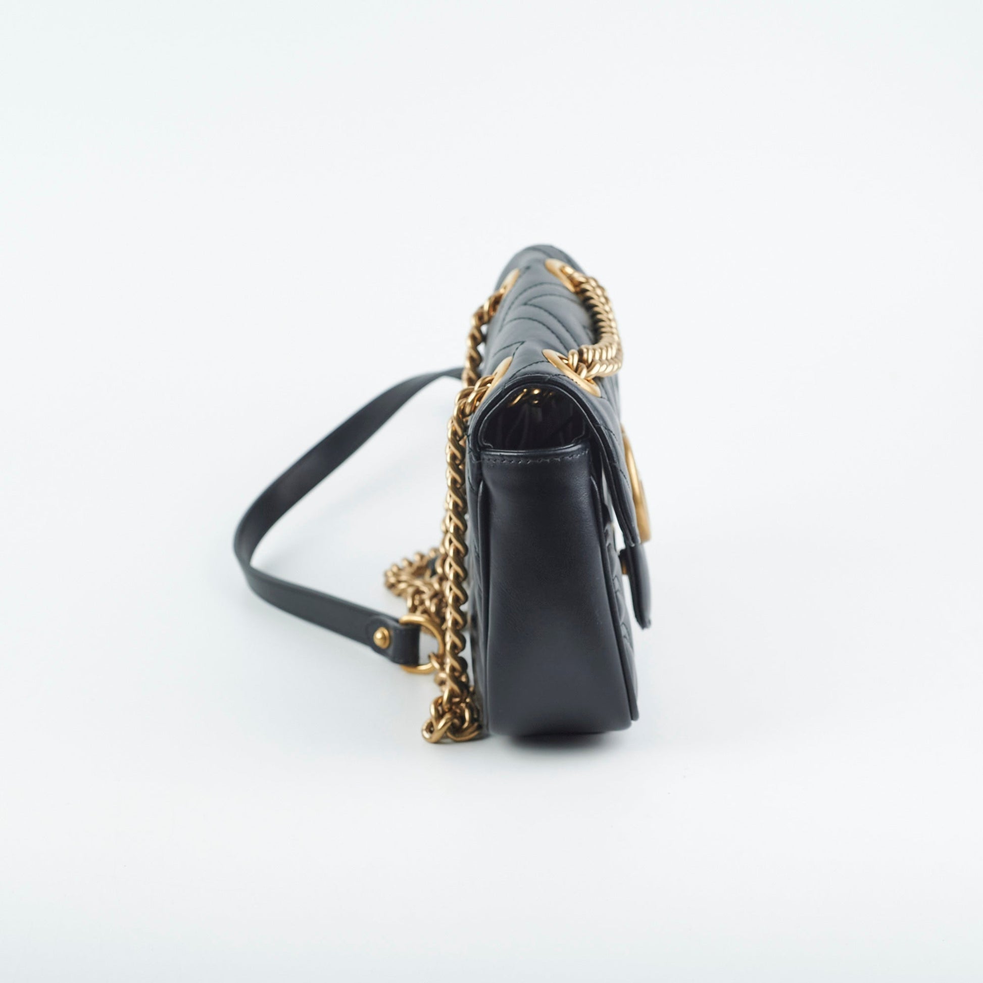 Gucci Marmont Crossbody Bag Black Mini Marmont Black