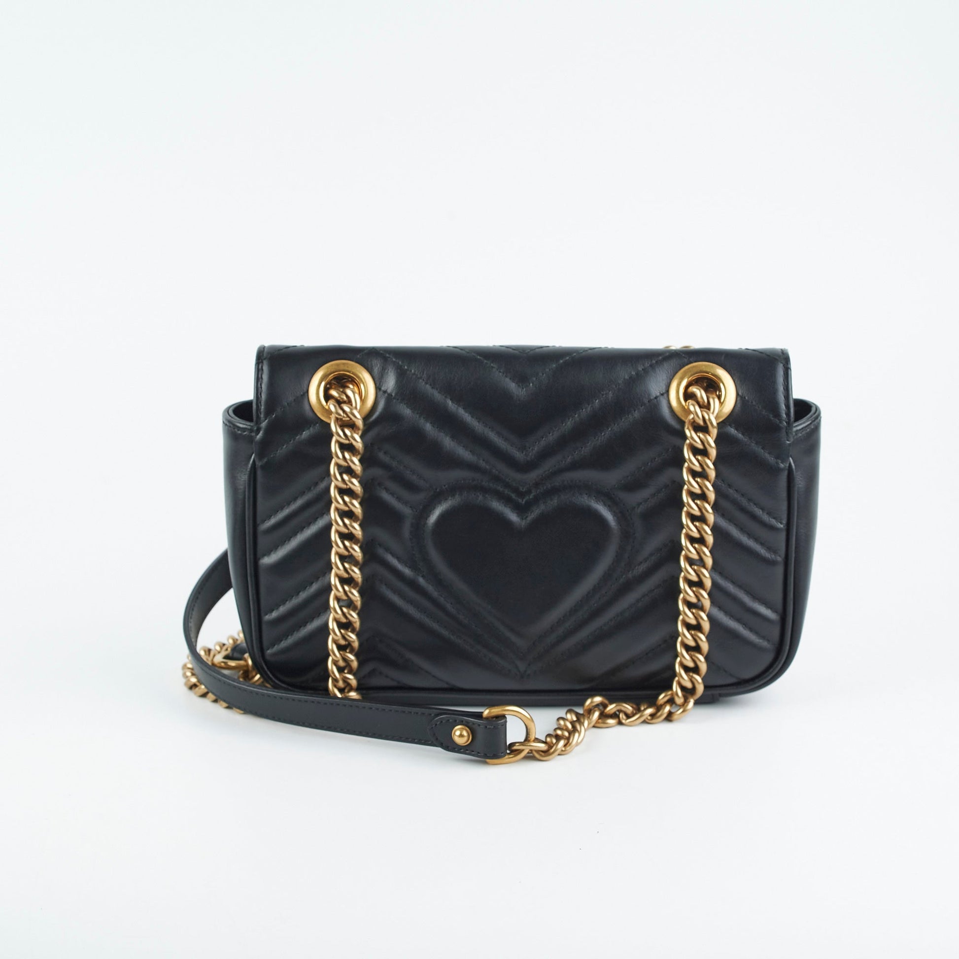 Gucci Marmont Crossbody Bag Black Mini Marmont Black