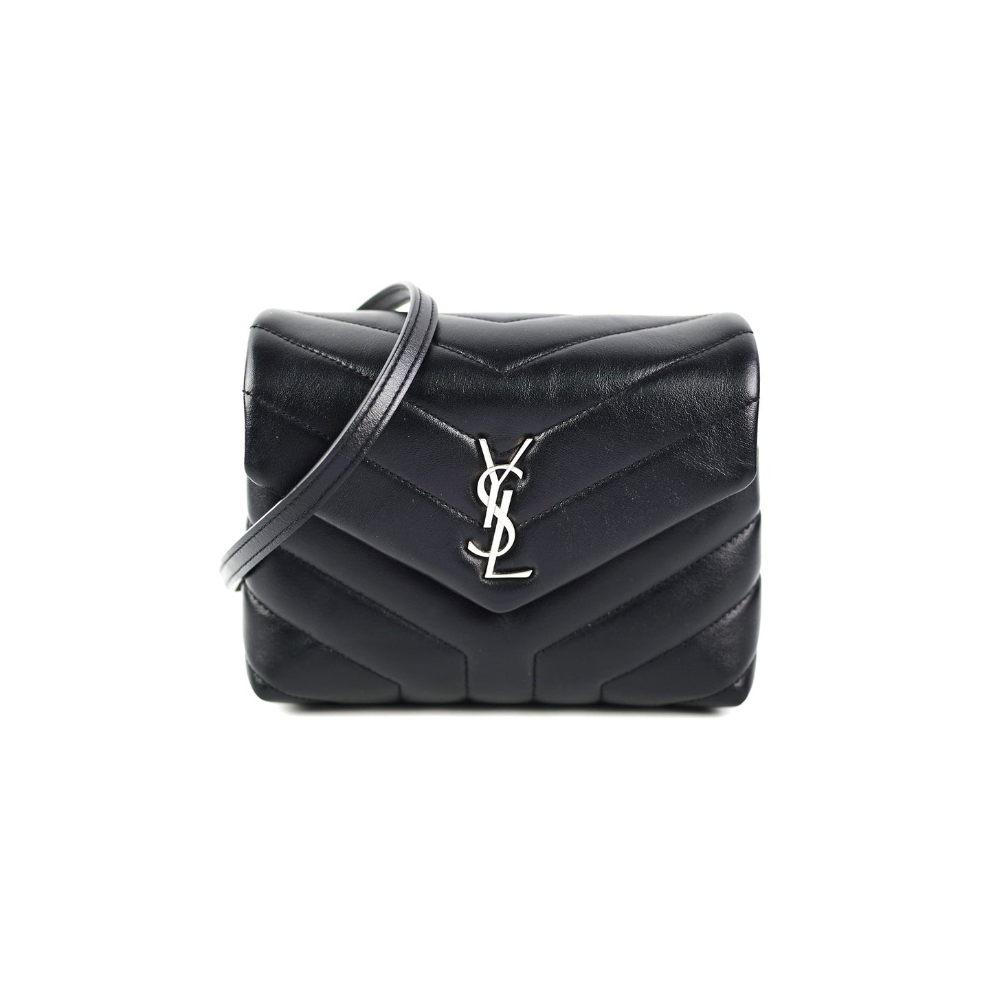 YSL Saint Laurent Item Lou Lou Crossbody Bag Black Toy