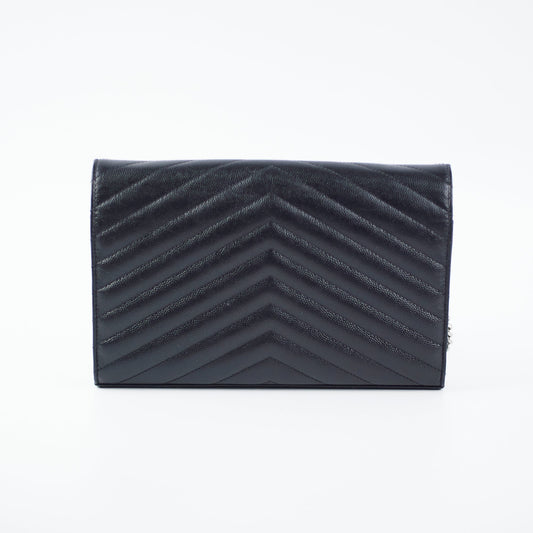 YSL Saint Laurent Envelope Crossbody Bag Black