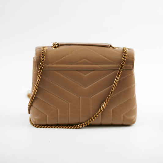 YSL Saint Laurent Lou Lou Crossbody Bag Beige Small Lou Lou Beige