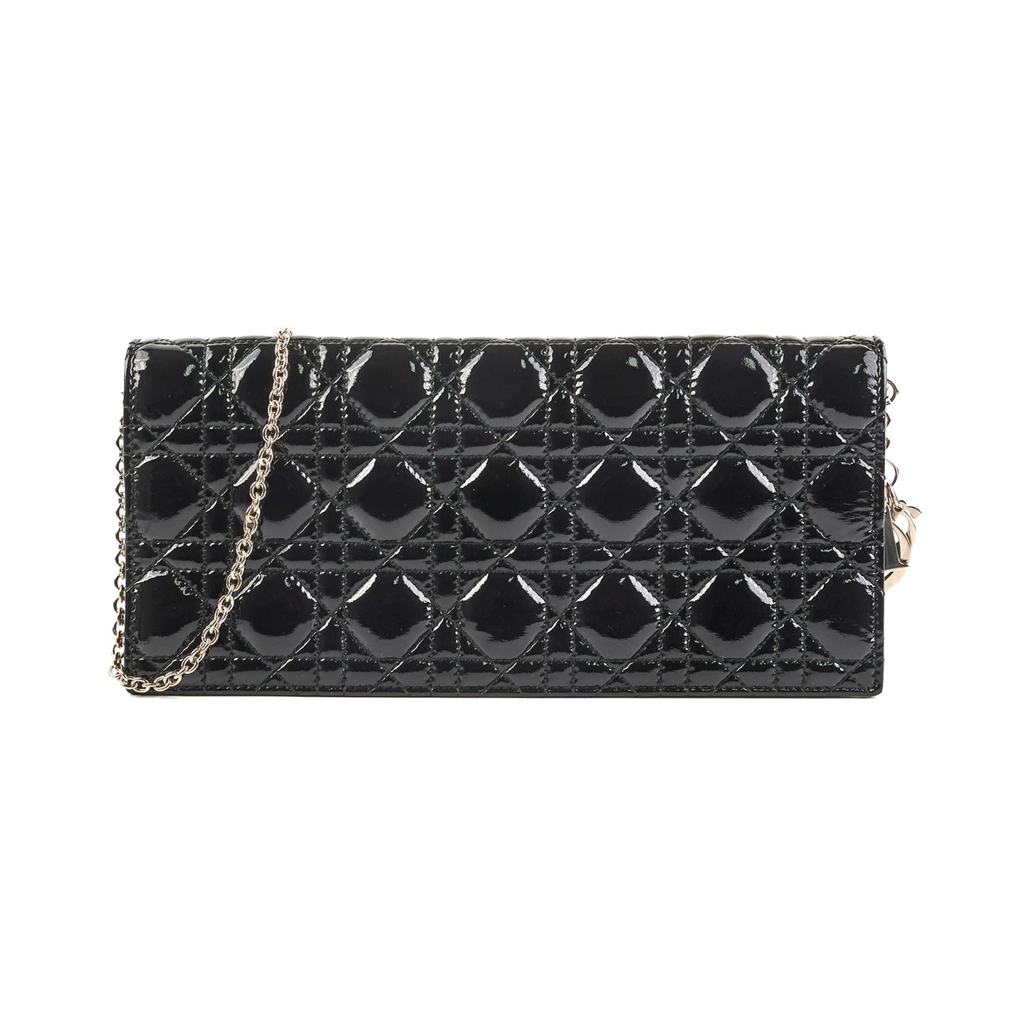 Dior Clutch Patent Black Clutch Bag