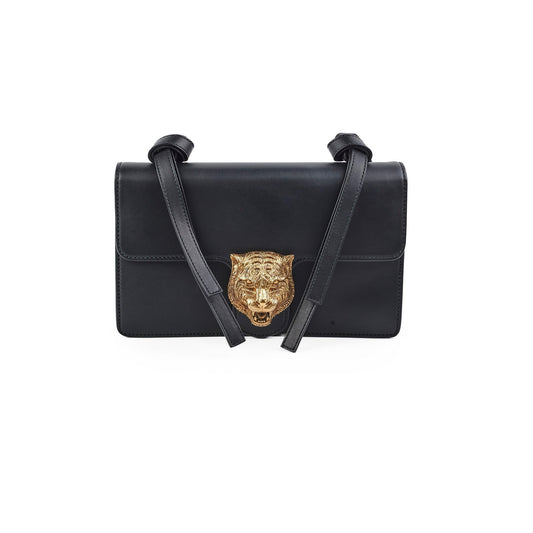 Gucci Animalier Shoulder Bag Leather Black