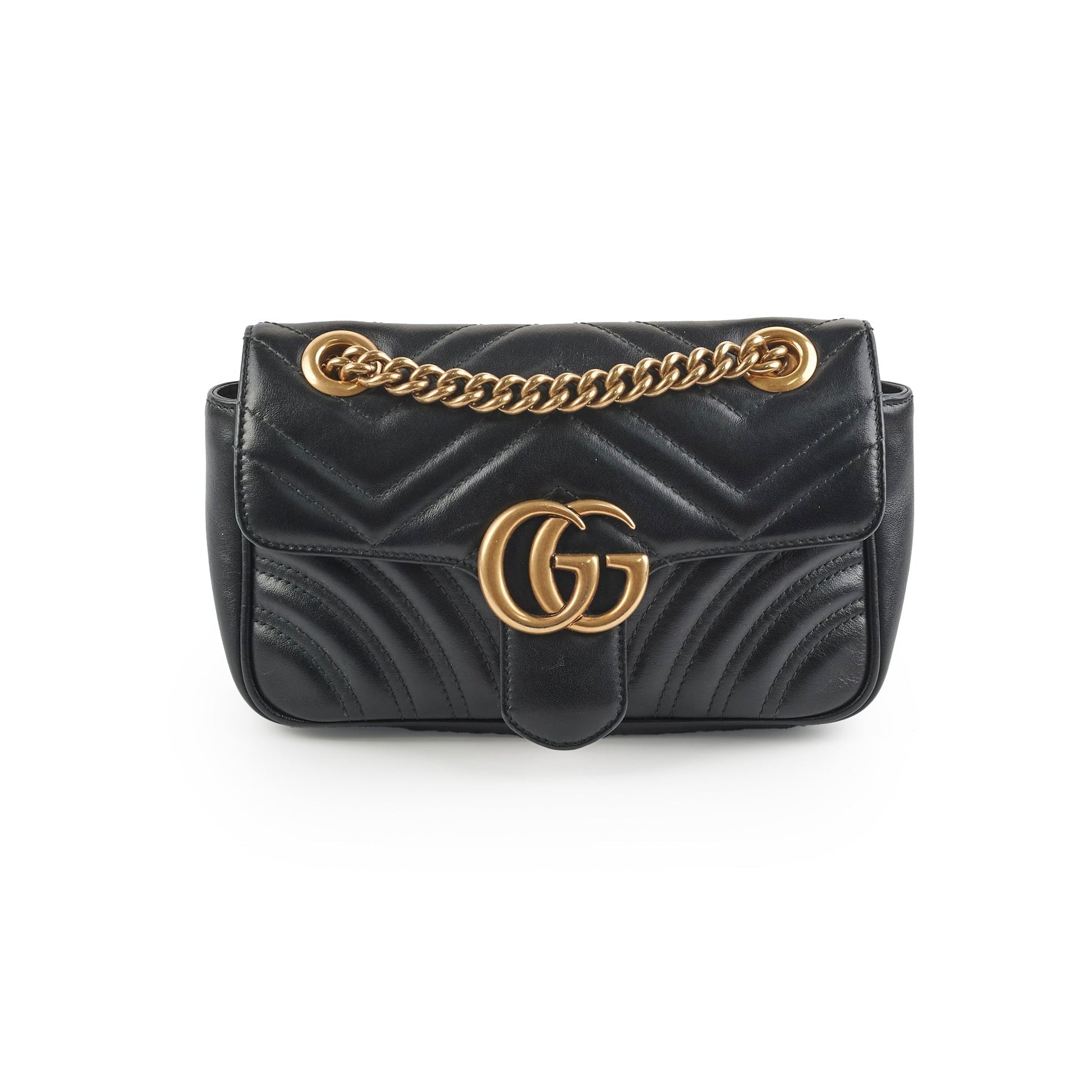 Gucci Marmont Crossbody Bag Black Mini 4