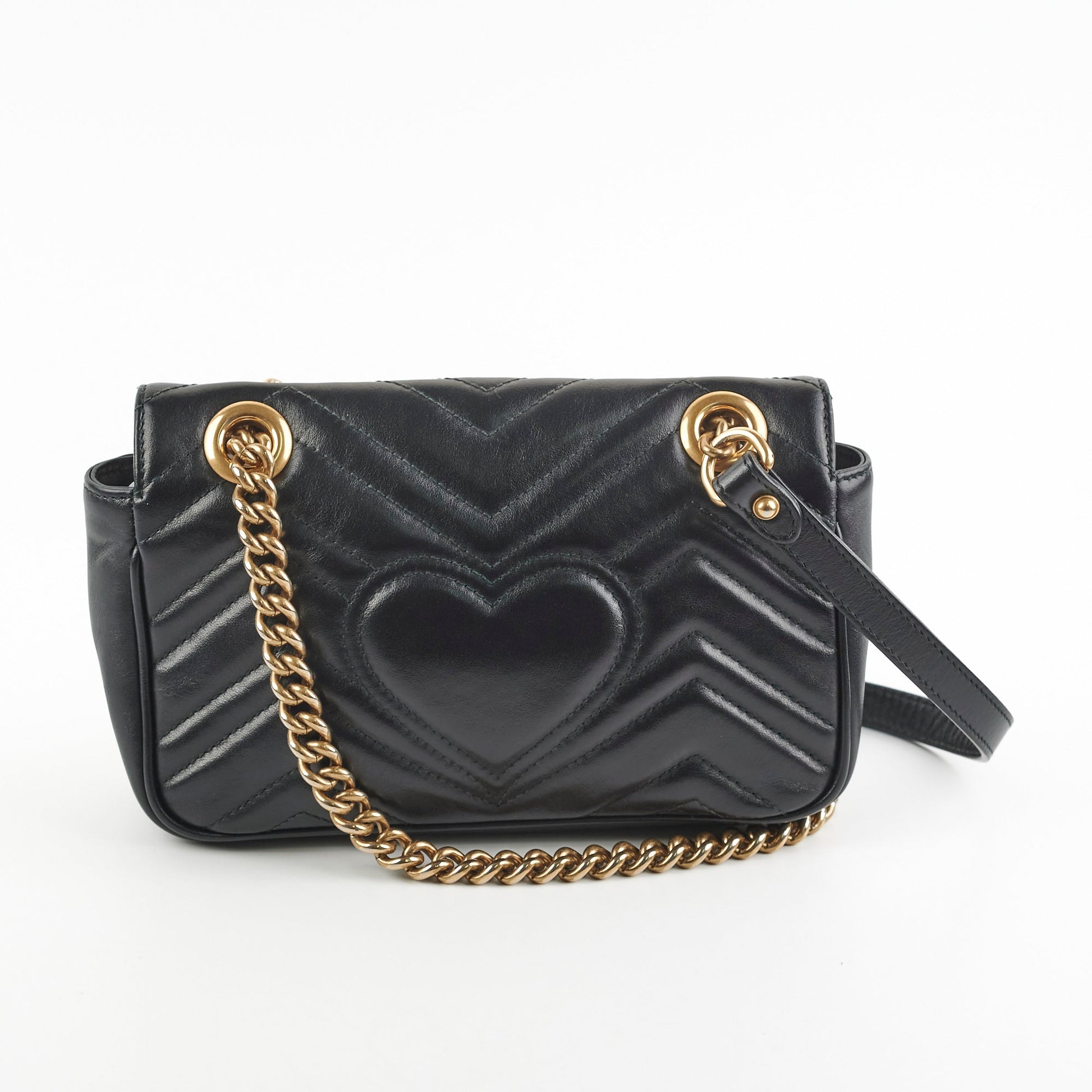 Gucci Marmont Crossbody Bag Black Mini 4