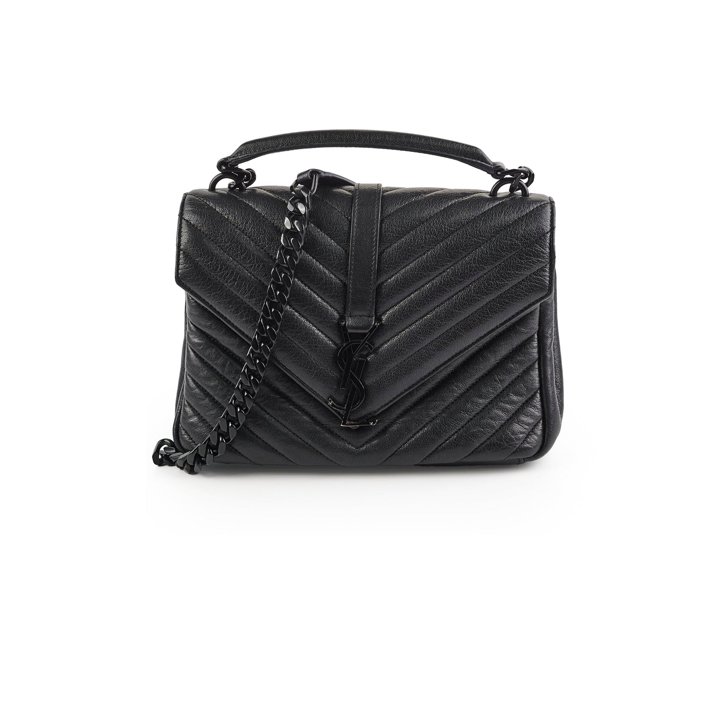 YSL Saint Laurent So College Bag Black Medium Crossbody Bag