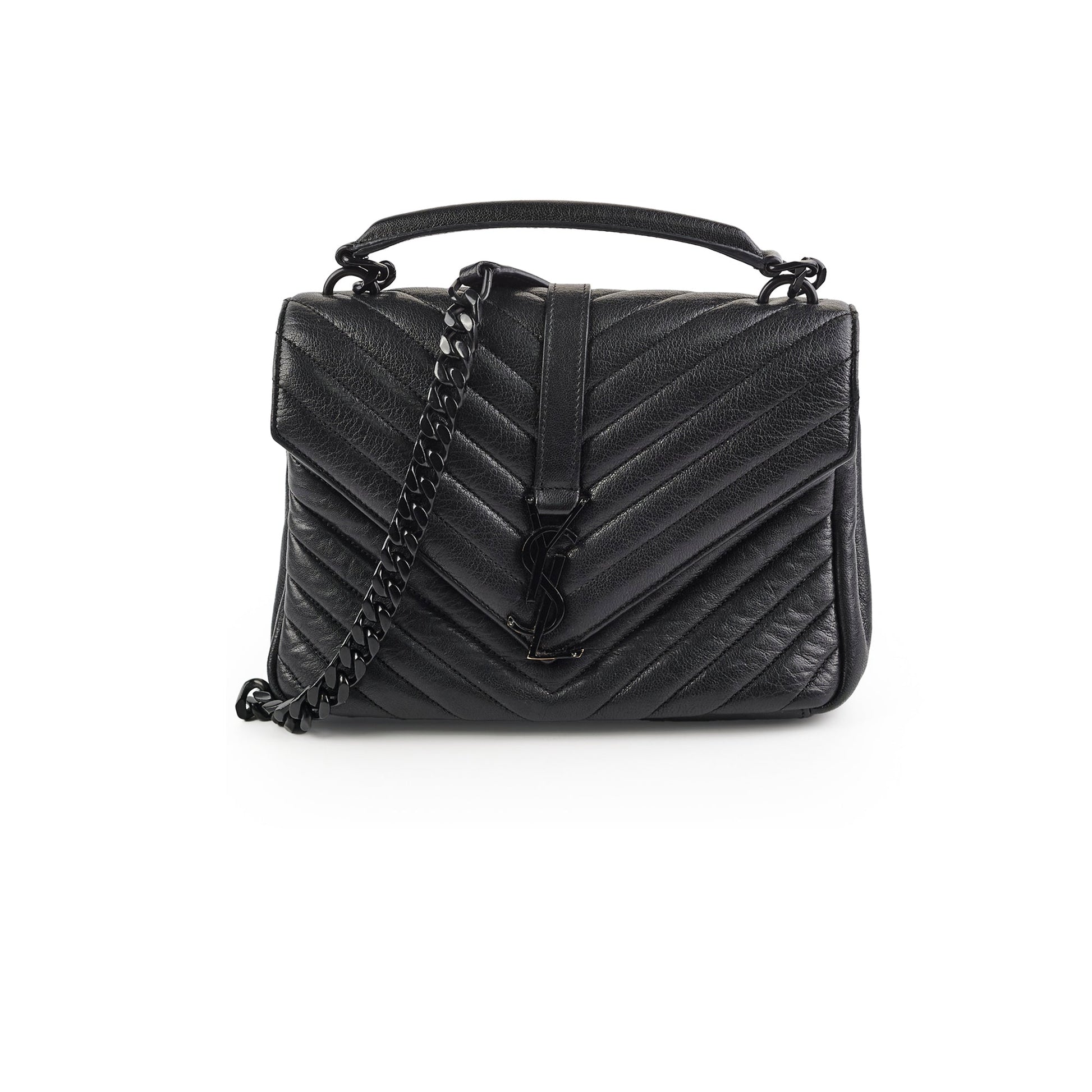 YSL Saint Laurent So College Bag Black Medium Crossbody Bag