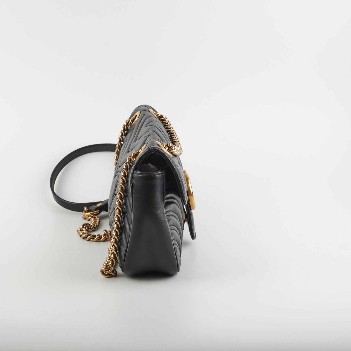 Gucci Marmont Shoulder Bag Black Small Crossbody Bag 3