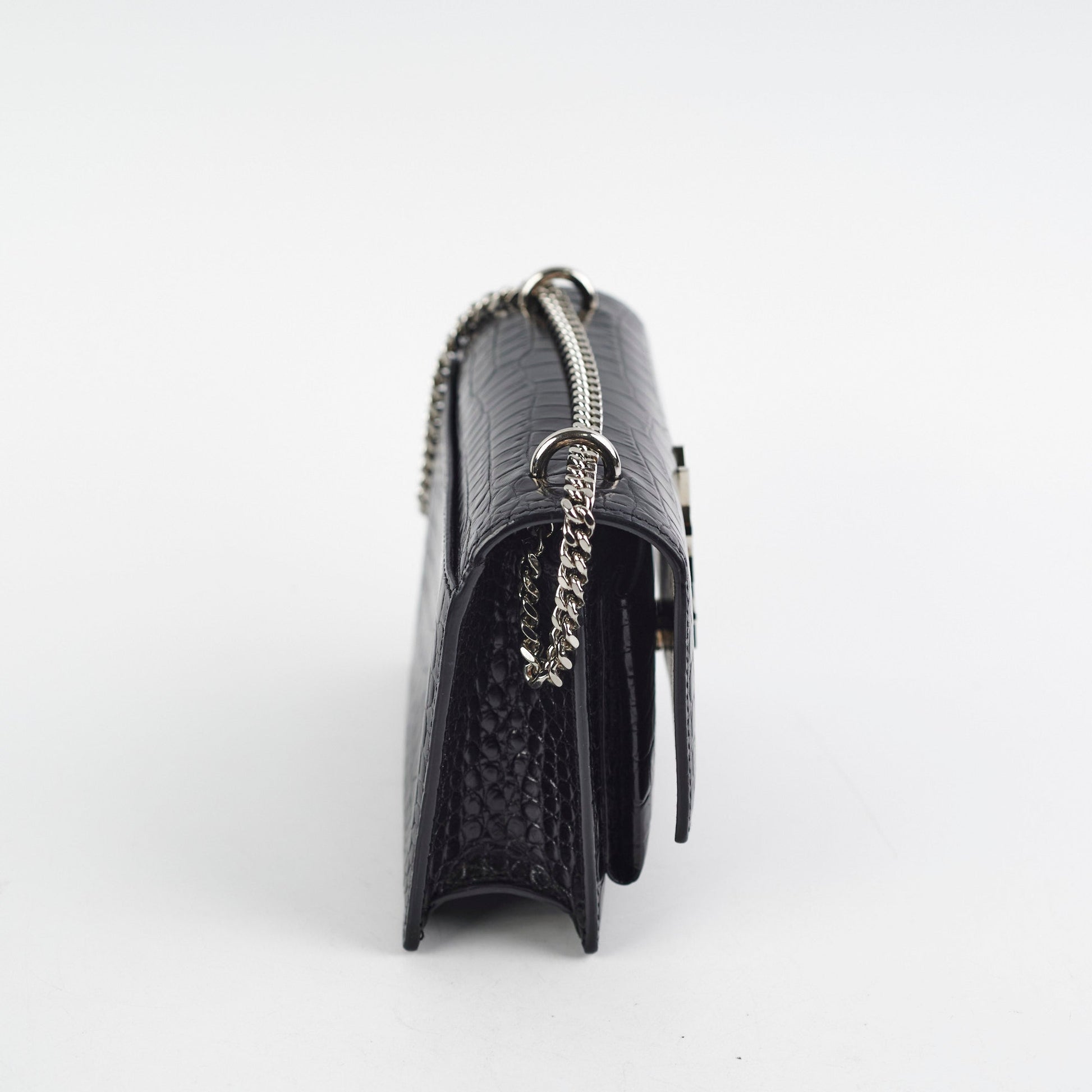YSL Saint Laurent Sunset Crossbody Bag Black Mini