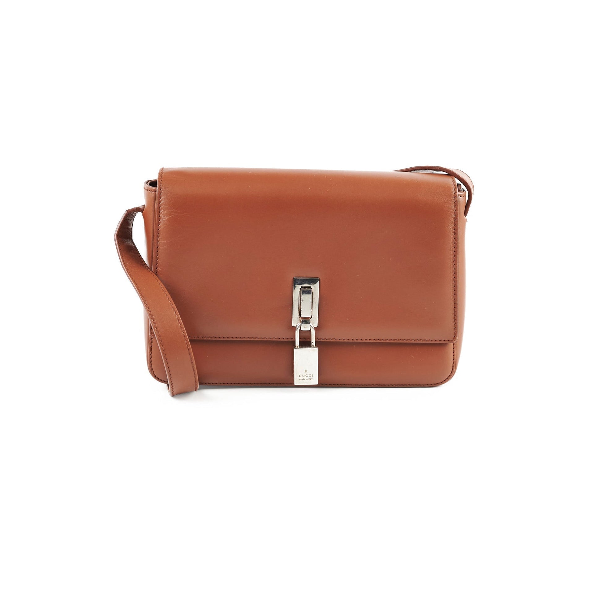 Gucci Shoulder Bag Leather Brown