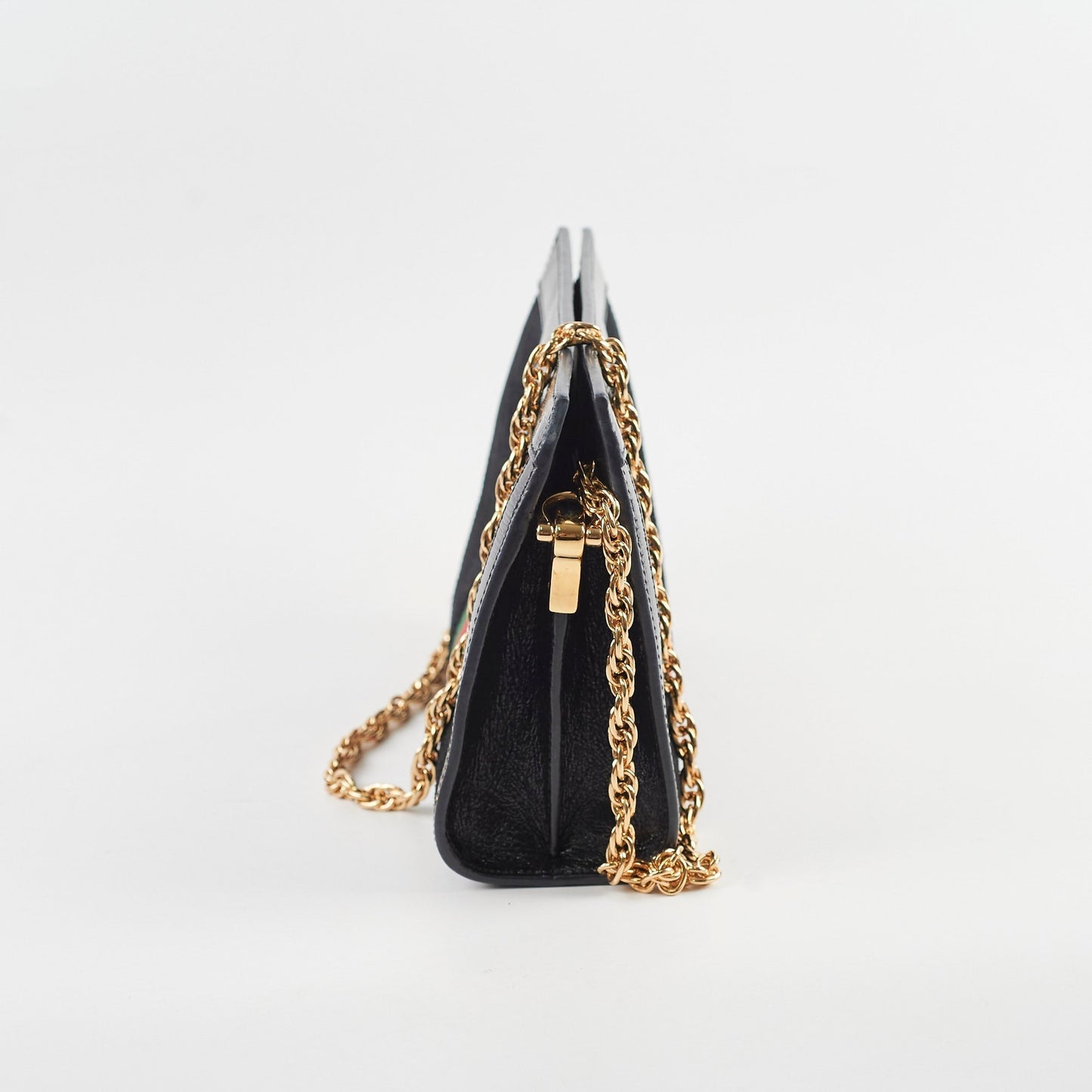 Gucci Ophidia Shoulder Bag Patent Black Small Crossbody Bag