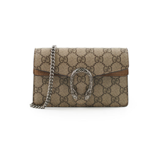 Gucci Supermini Dionysus Supreme Bag Beige Crossbody Bag