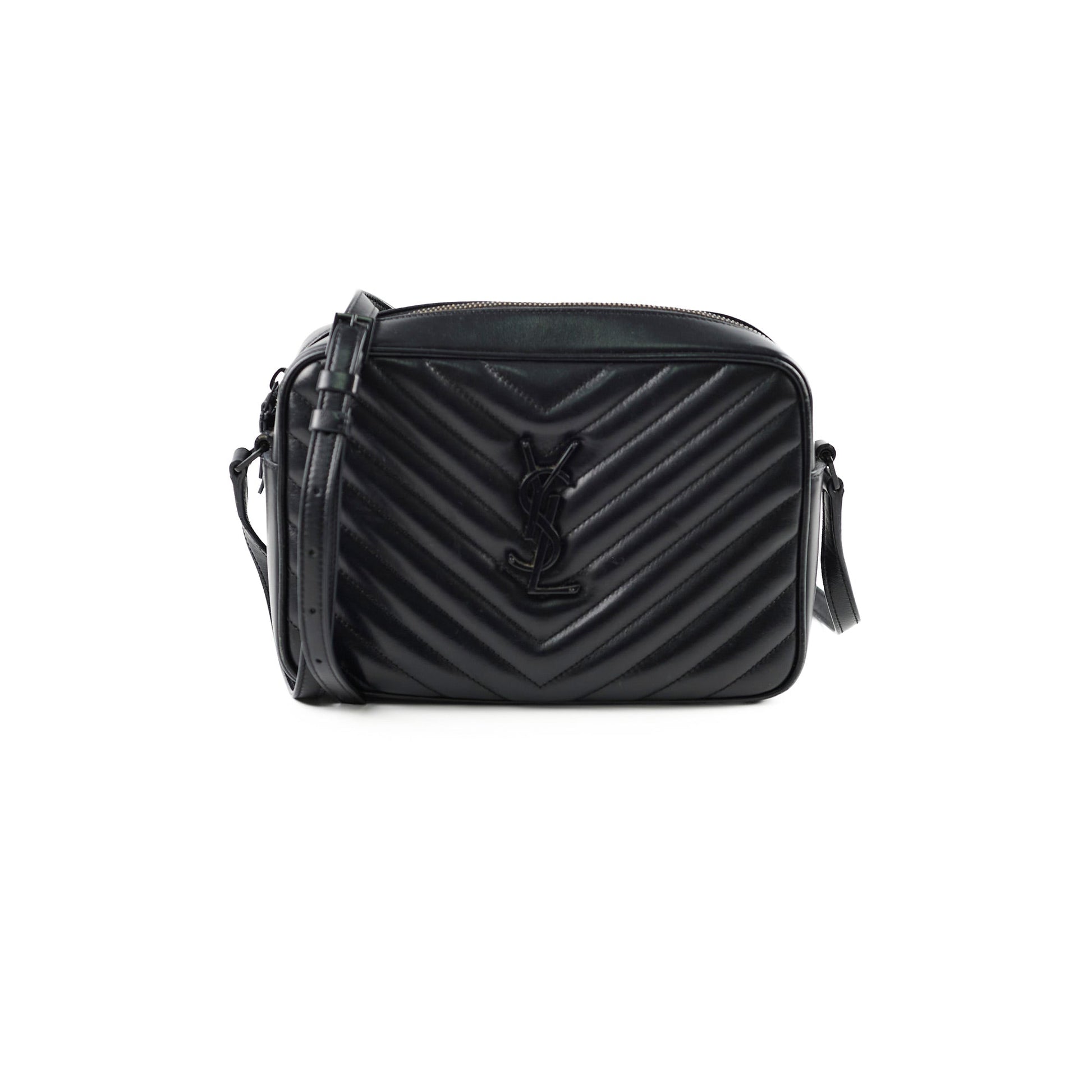 YSL Saint Laurent Lou Camera Bag Monogram Black Crossbody Bag