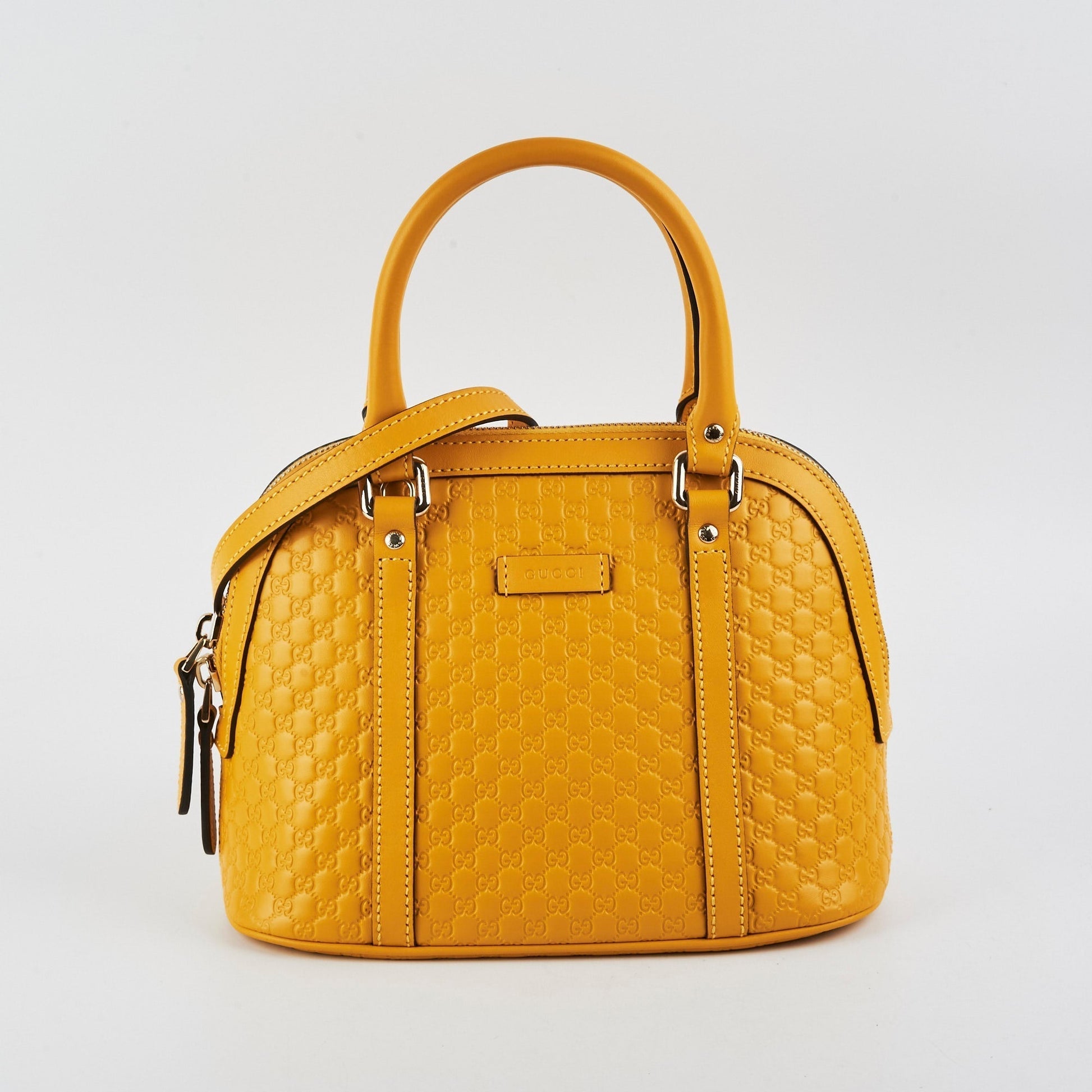 Gucci Convertible Dome Satchel Yellow Mini Crossbody Bag