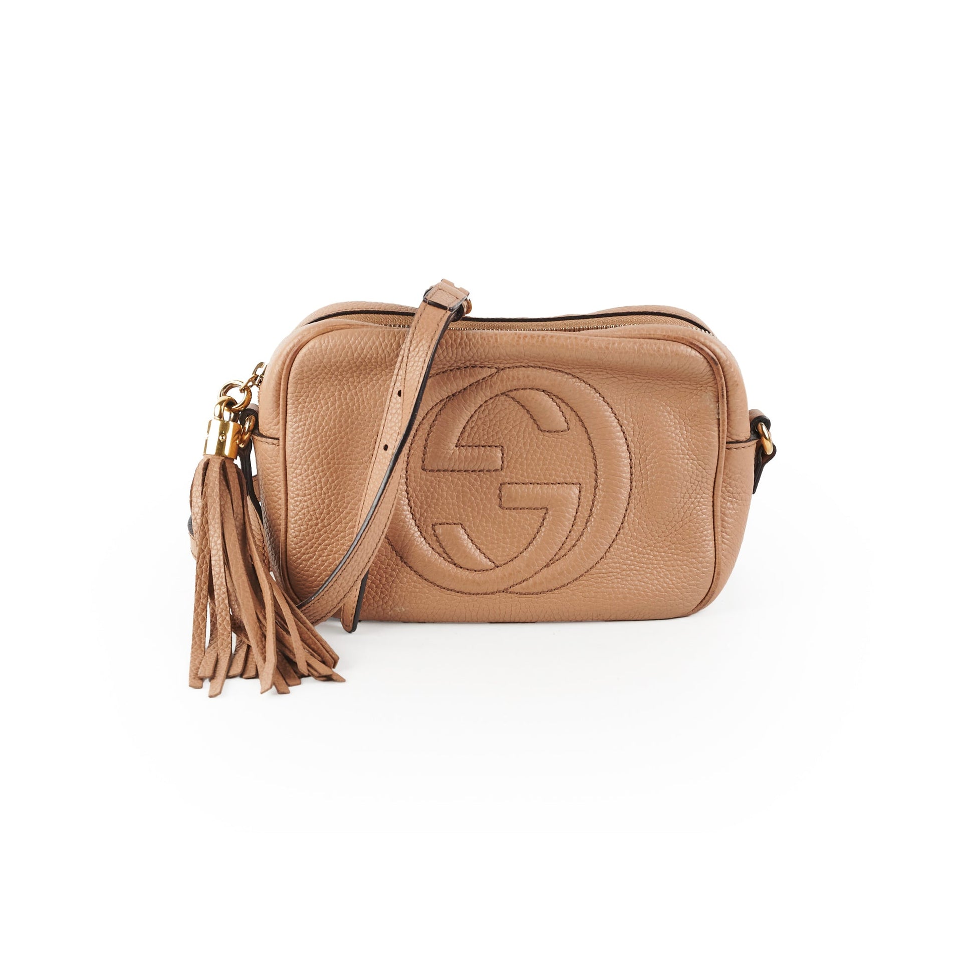Gucci Soho Disco Camera Bag Beige Crossbody Bag