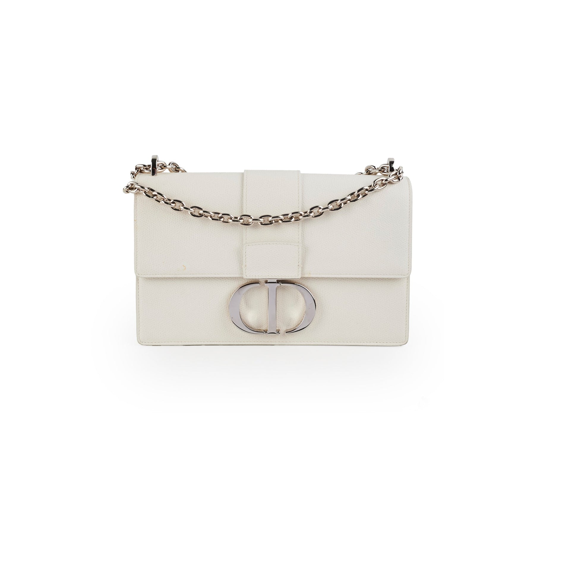 Dior Christian Montaigne Crossbody Bag White