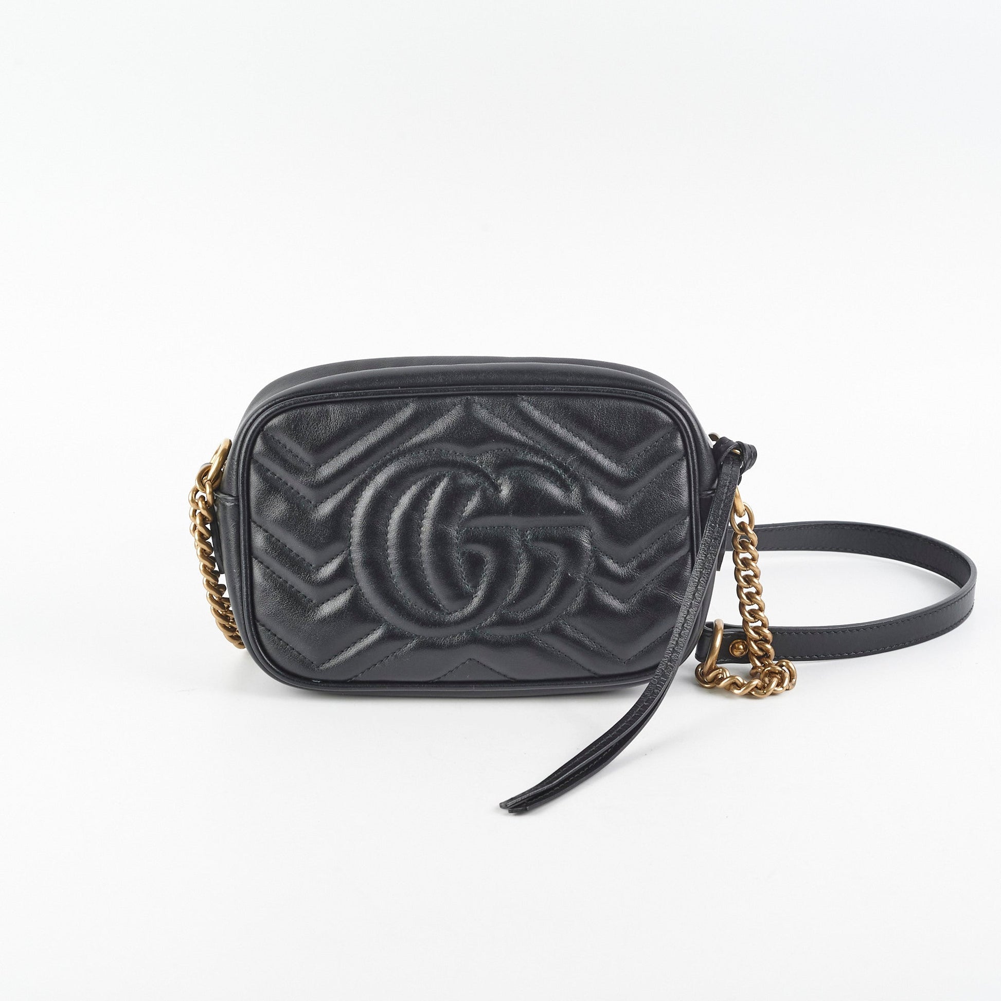 Gucci Marmont Camera Bag Black Mini Crossbody Bag
