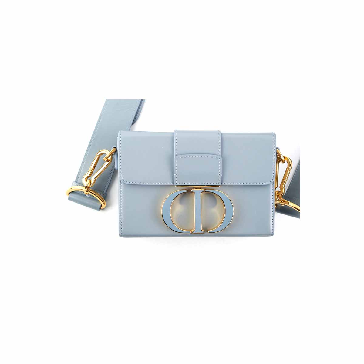 Dior Montaigne Bag Blue Gray Crossbody Bag