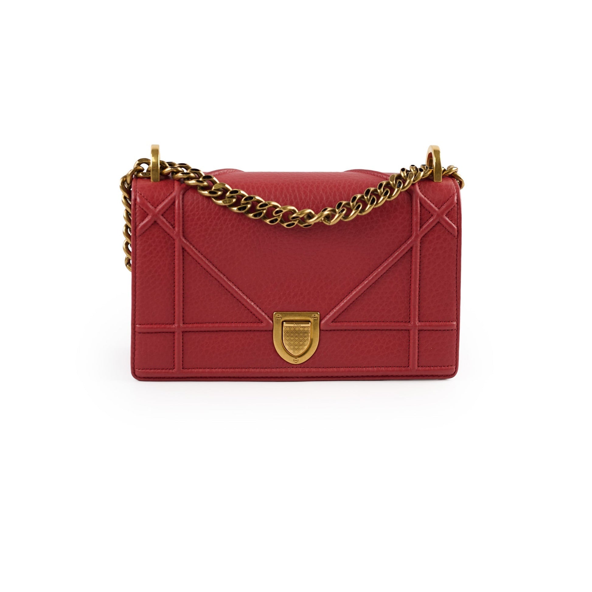 Dior Christian ama Crossbody Bag Red Small