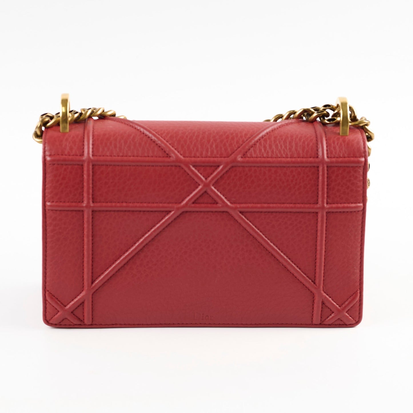 Dior Christian ama Crossbody Bag Red Small