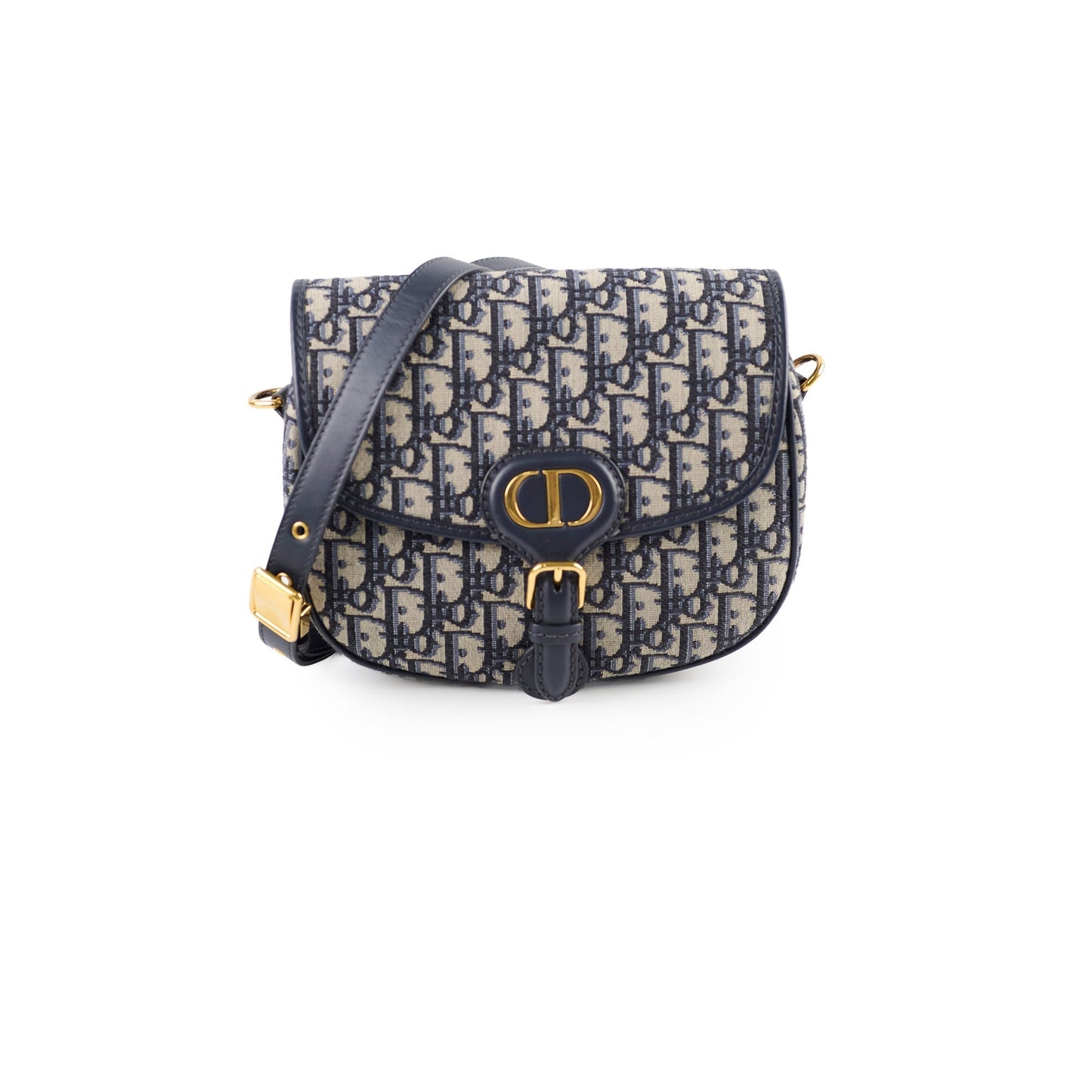 Dior Oblique Bobby Bag Navy Medium Crossbody Bag