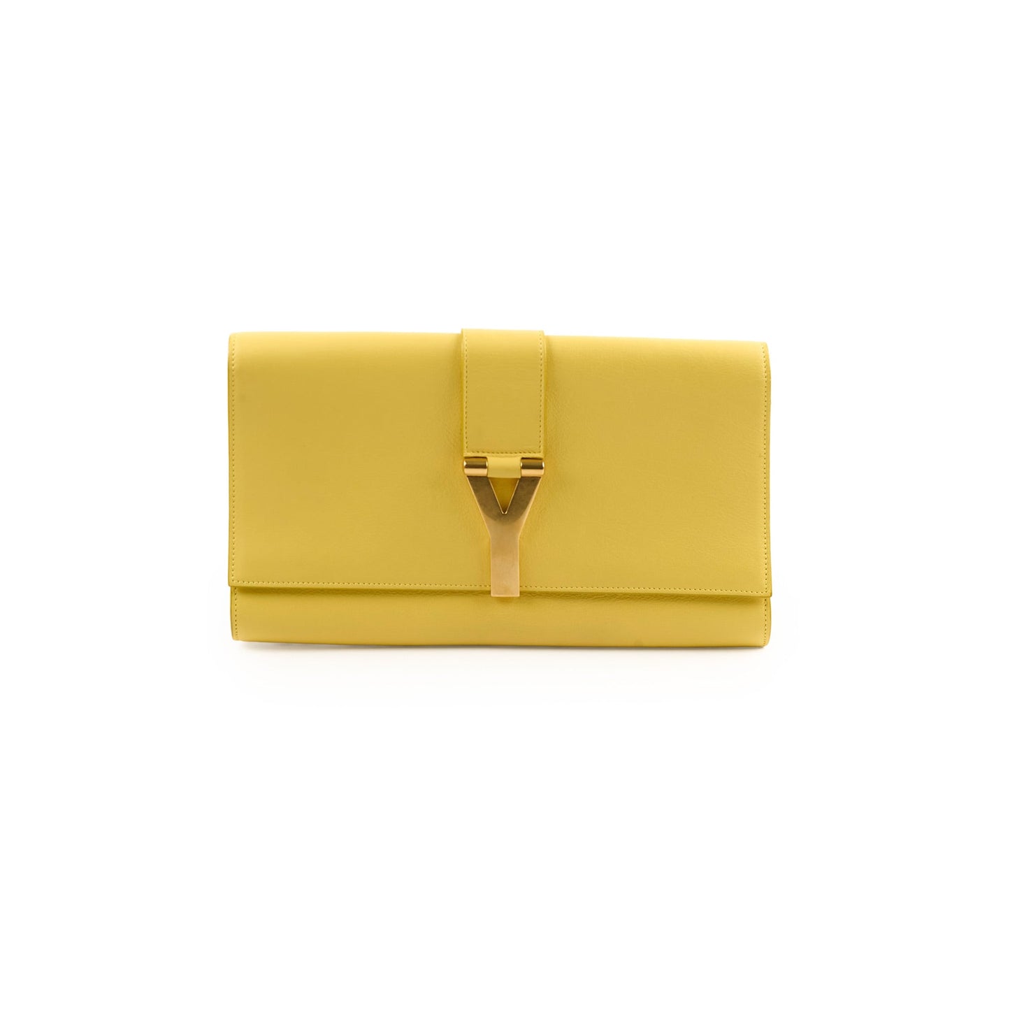 YSL Saint Laurent Clutch Yellow Clutch Bag