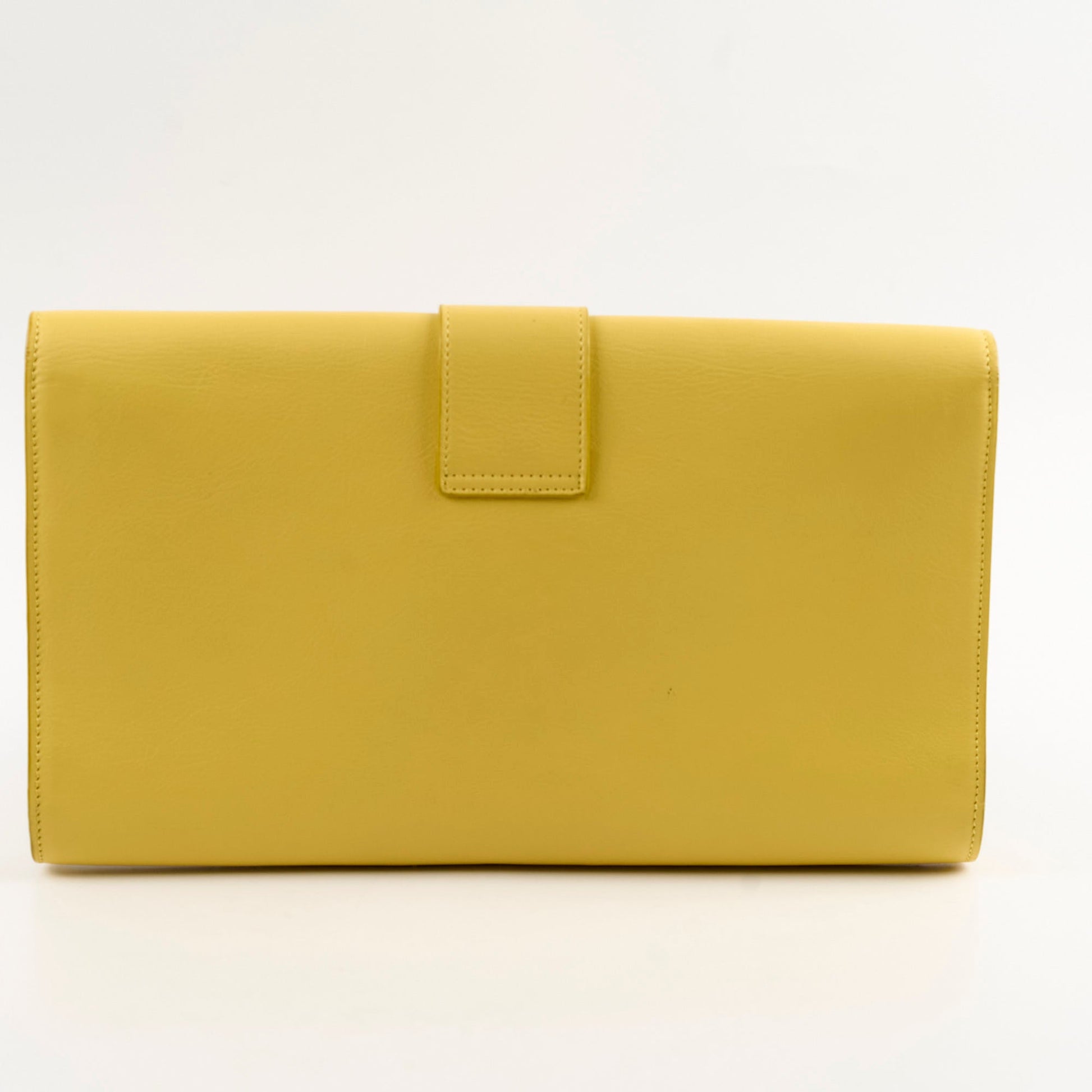 YSL Saint Laurent Clutch Yellow Clutch Bag