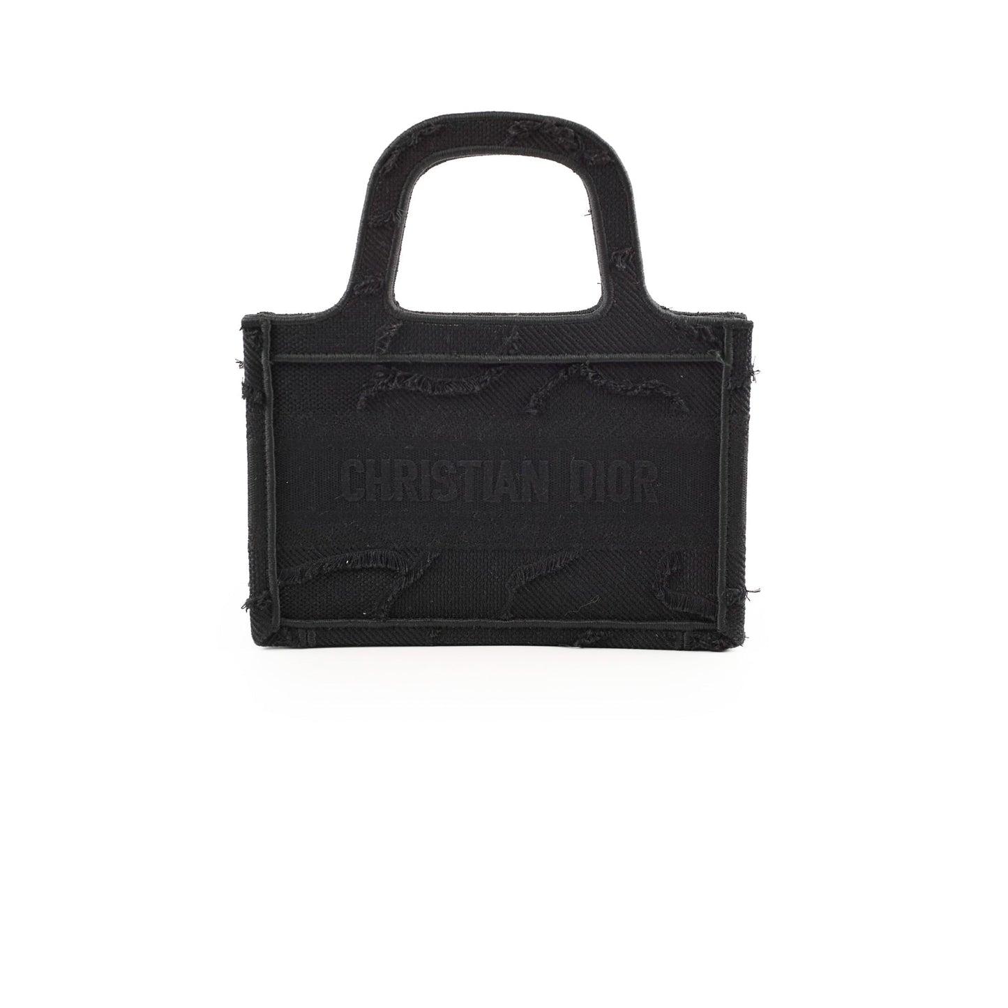 Dior Christian Book Tote Black Mini Tote Bag