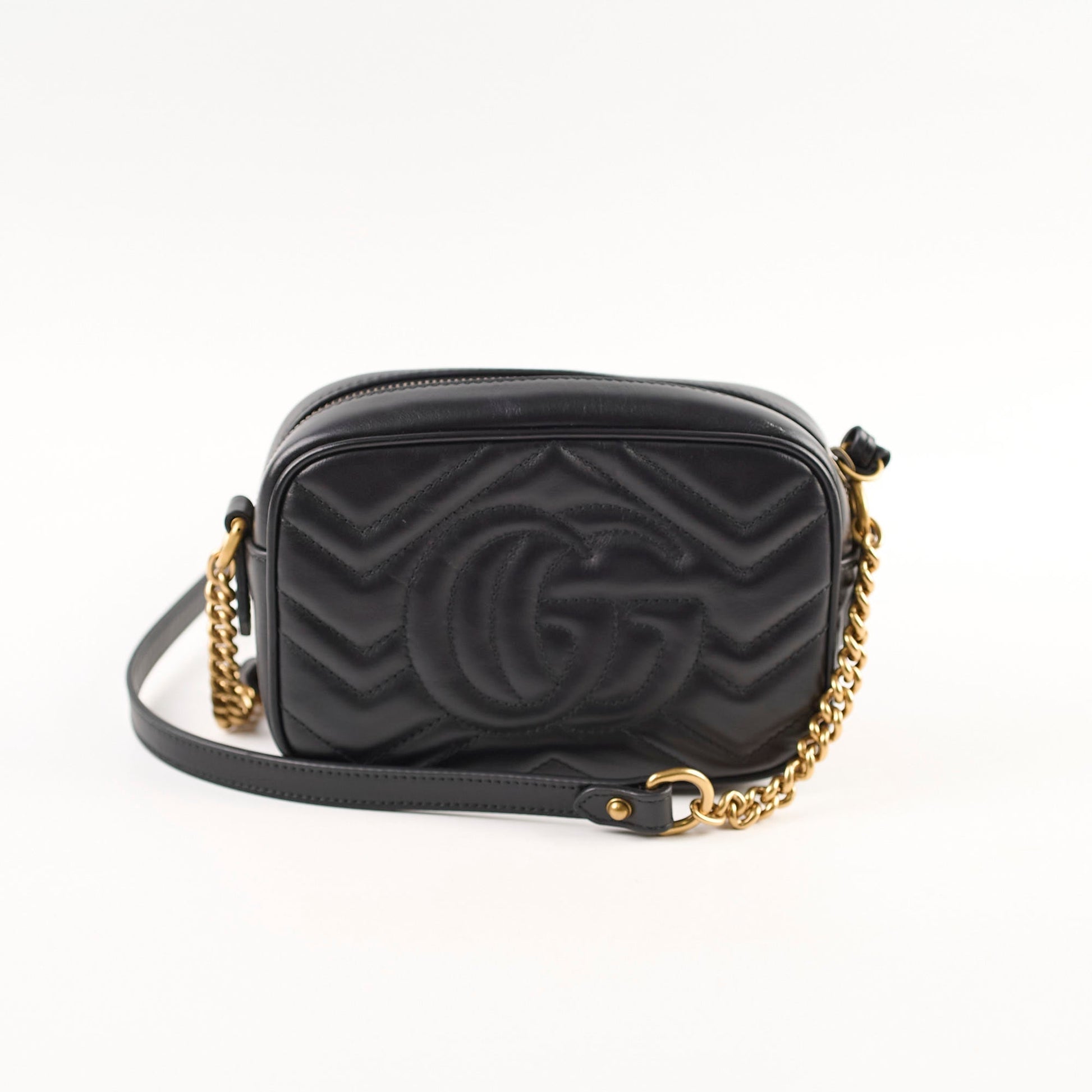 Gucci Marmont Camera Bag Black Mini Crossbody Bag 5