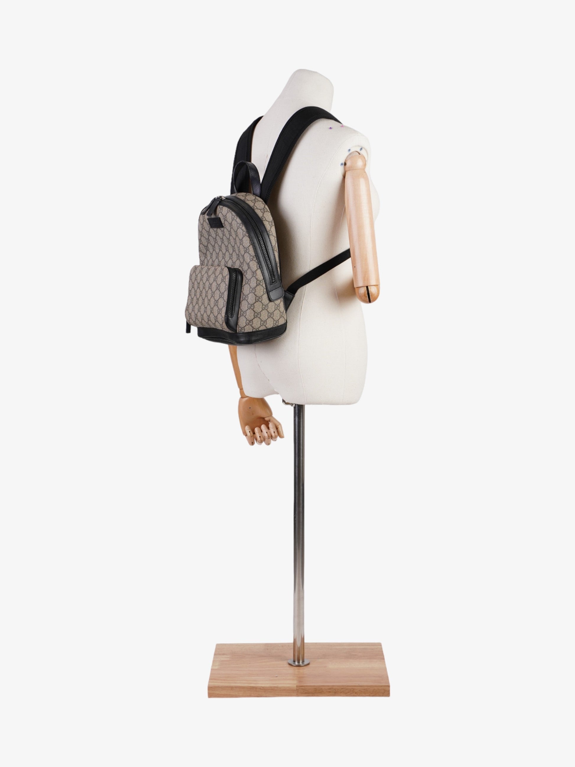 Gucci Backpack Supreme Coated Canvas Black
