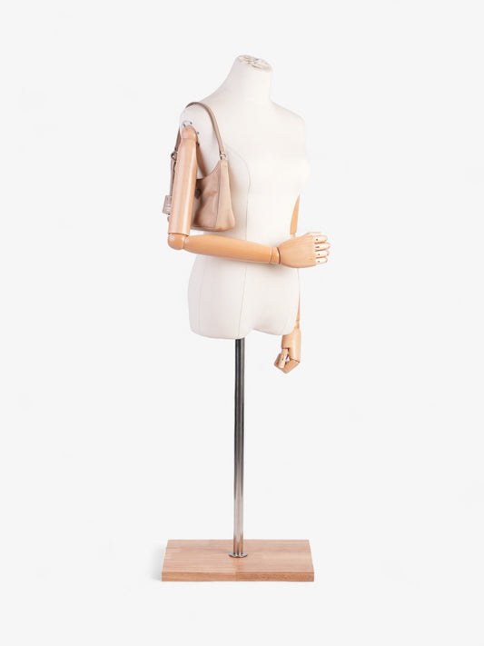 Prada Re Edition Shoulder Bag Nylon Beige Mini