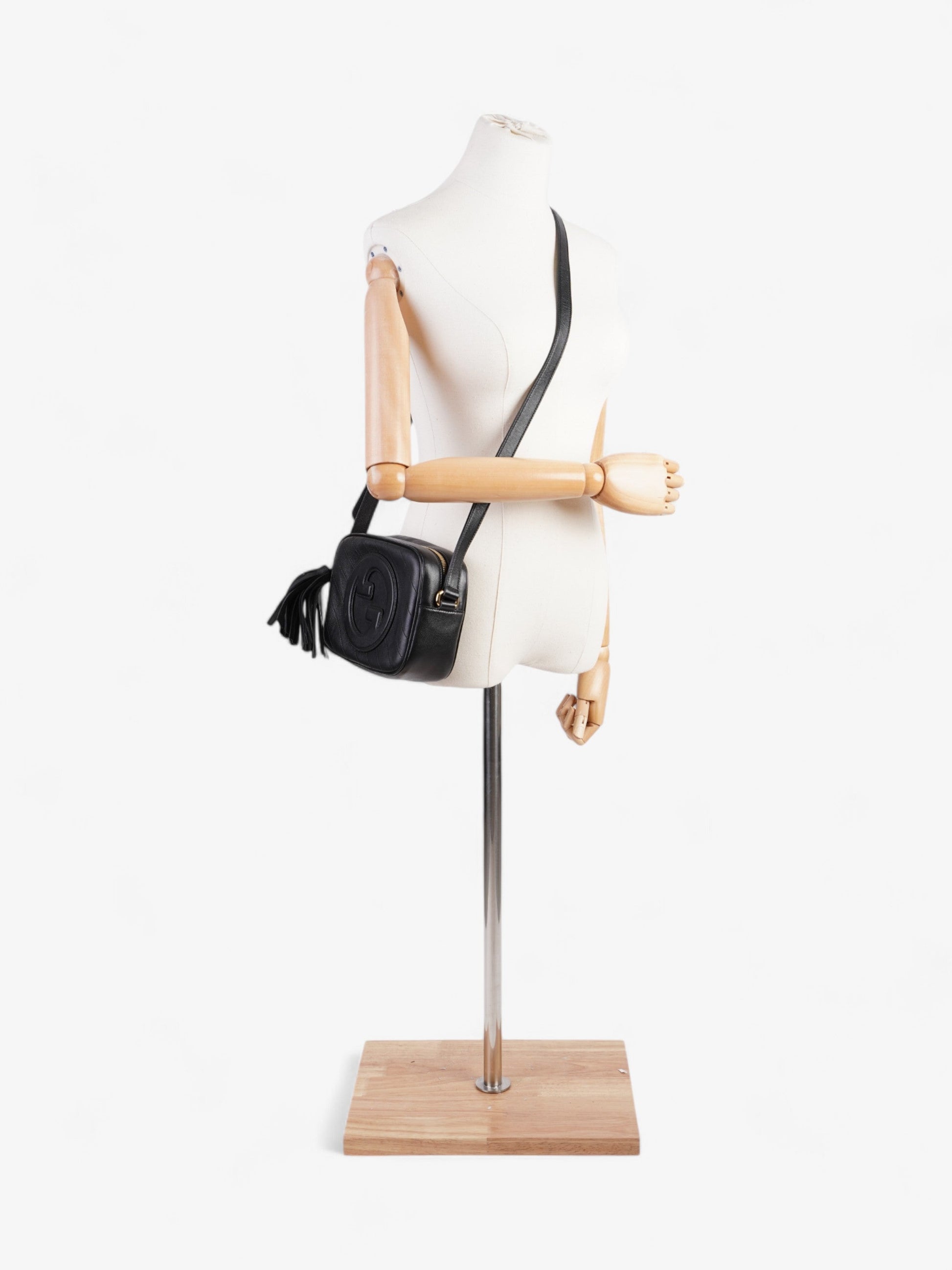 Gucci Blondie Crossbody Bag Leather Black Leather Small