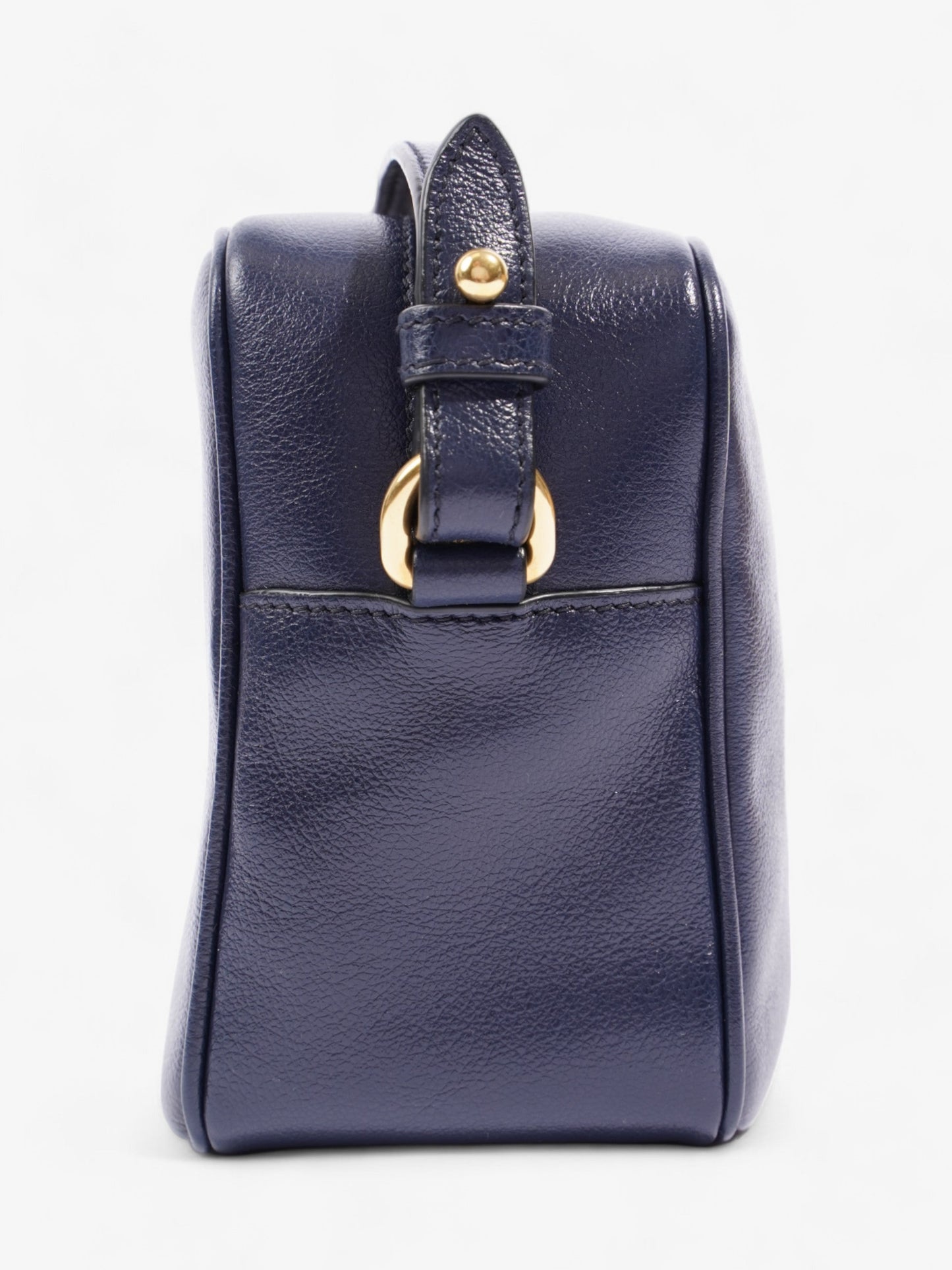 Prada Crossbody Bag Leather Navy Logo