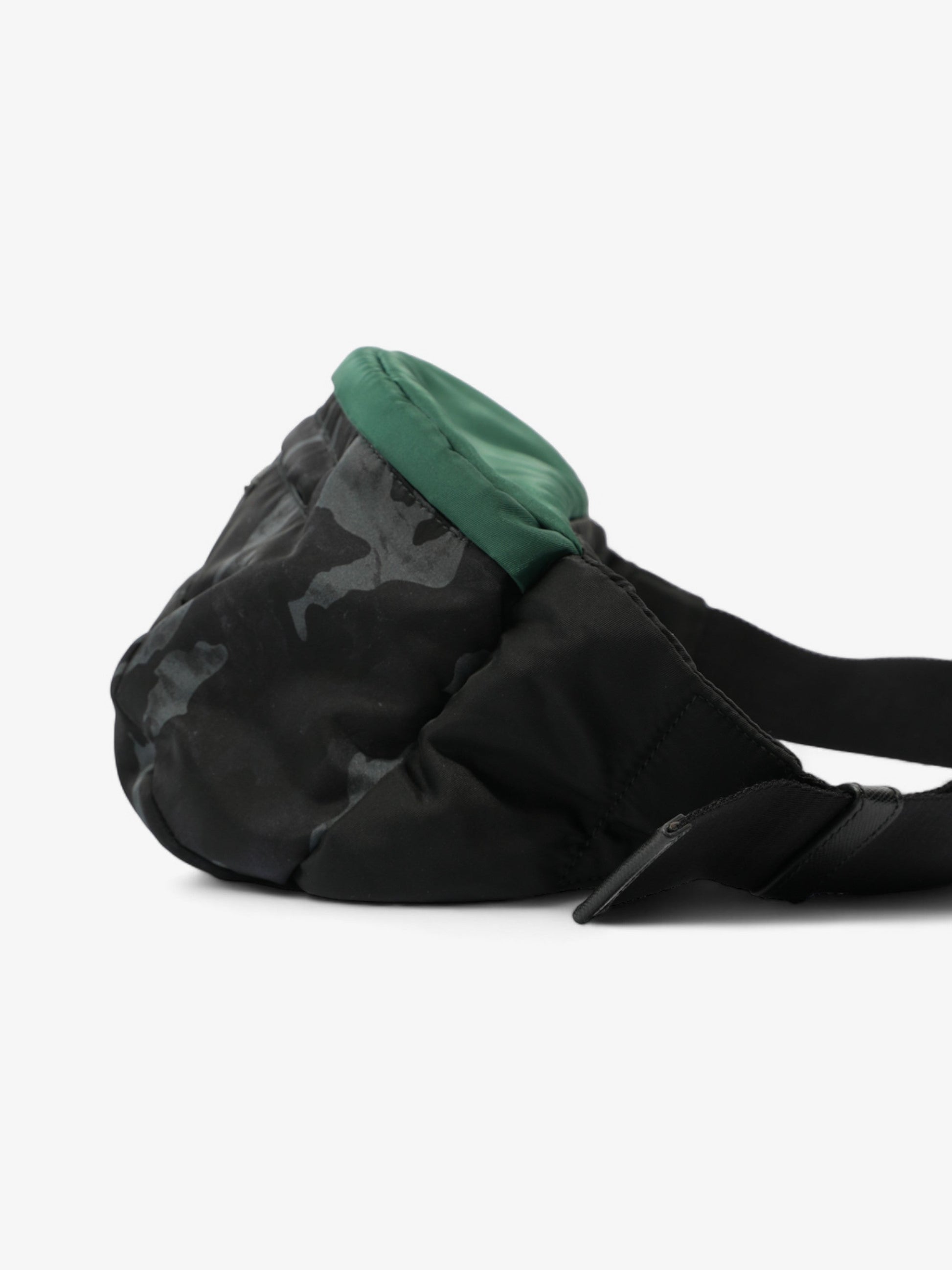 Prada Bum Bag Grey Camo Re Nylon Black Green Travel Bag