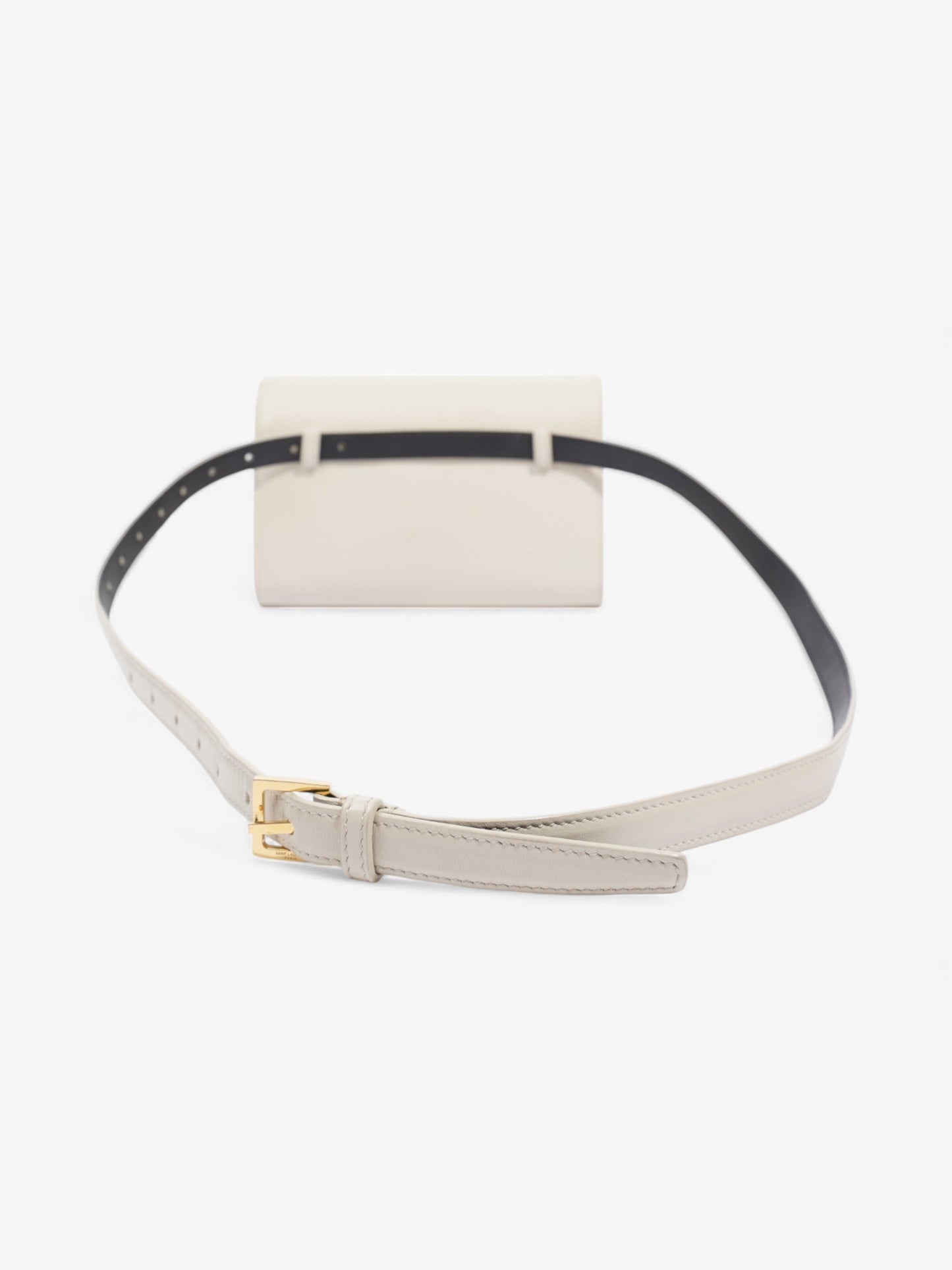 YSL Saint Laurent Kate Belt Bag Calfskin Leather Cream