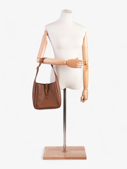 YSL Saint Laurent Le Hobo Leather Brown Small Shoulder Bag